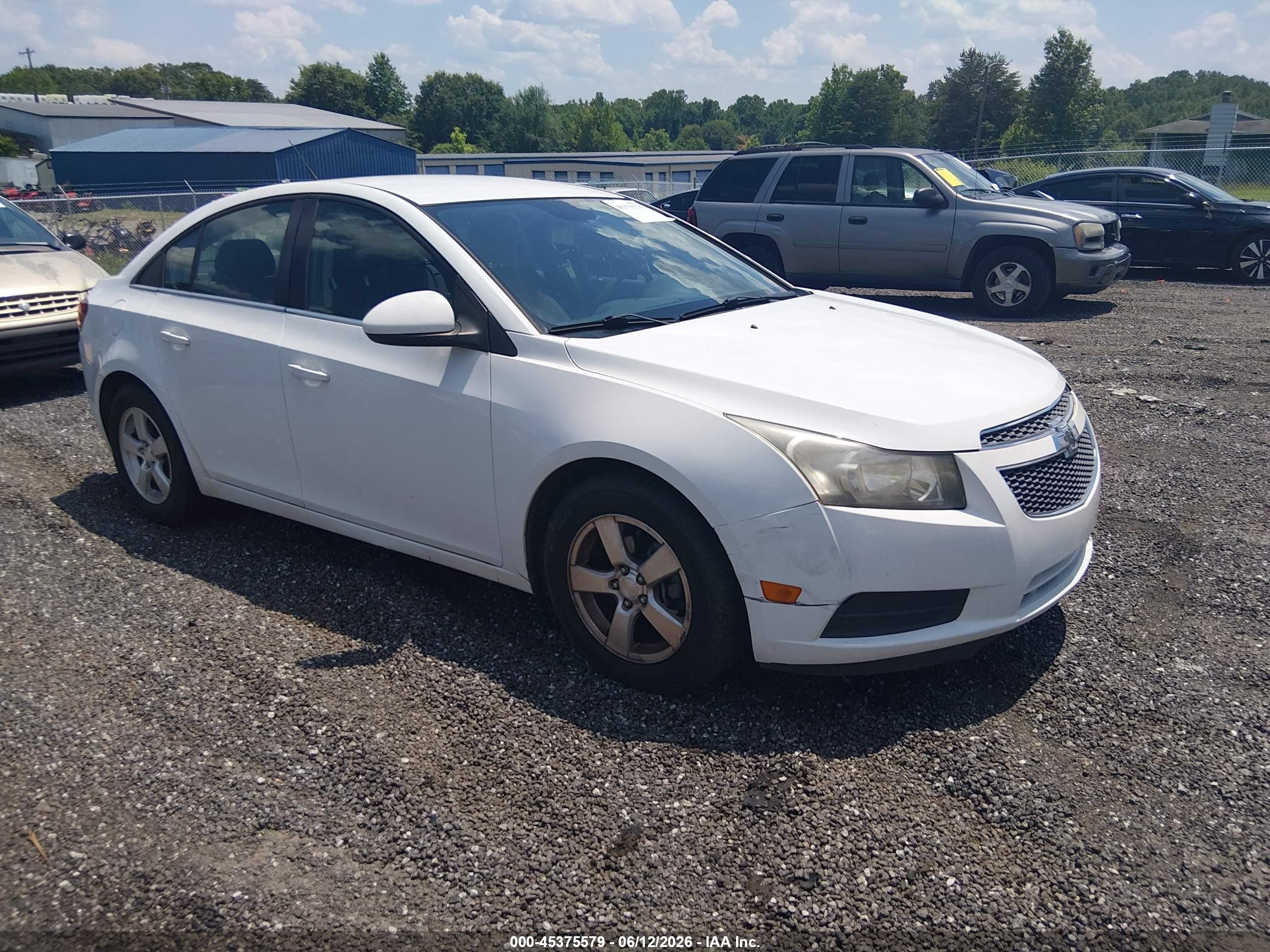 2014 Chevrolet Cruze 1lt Auto White vin: 1G1PC5SB1E7134105