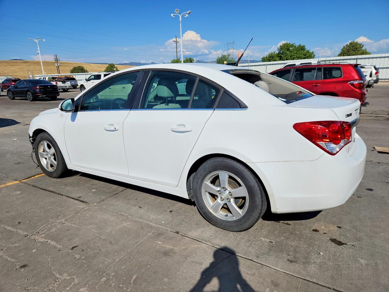 2014 Chevrolet Cruze Lt White vin: 1G1PC5SB1E7143757
