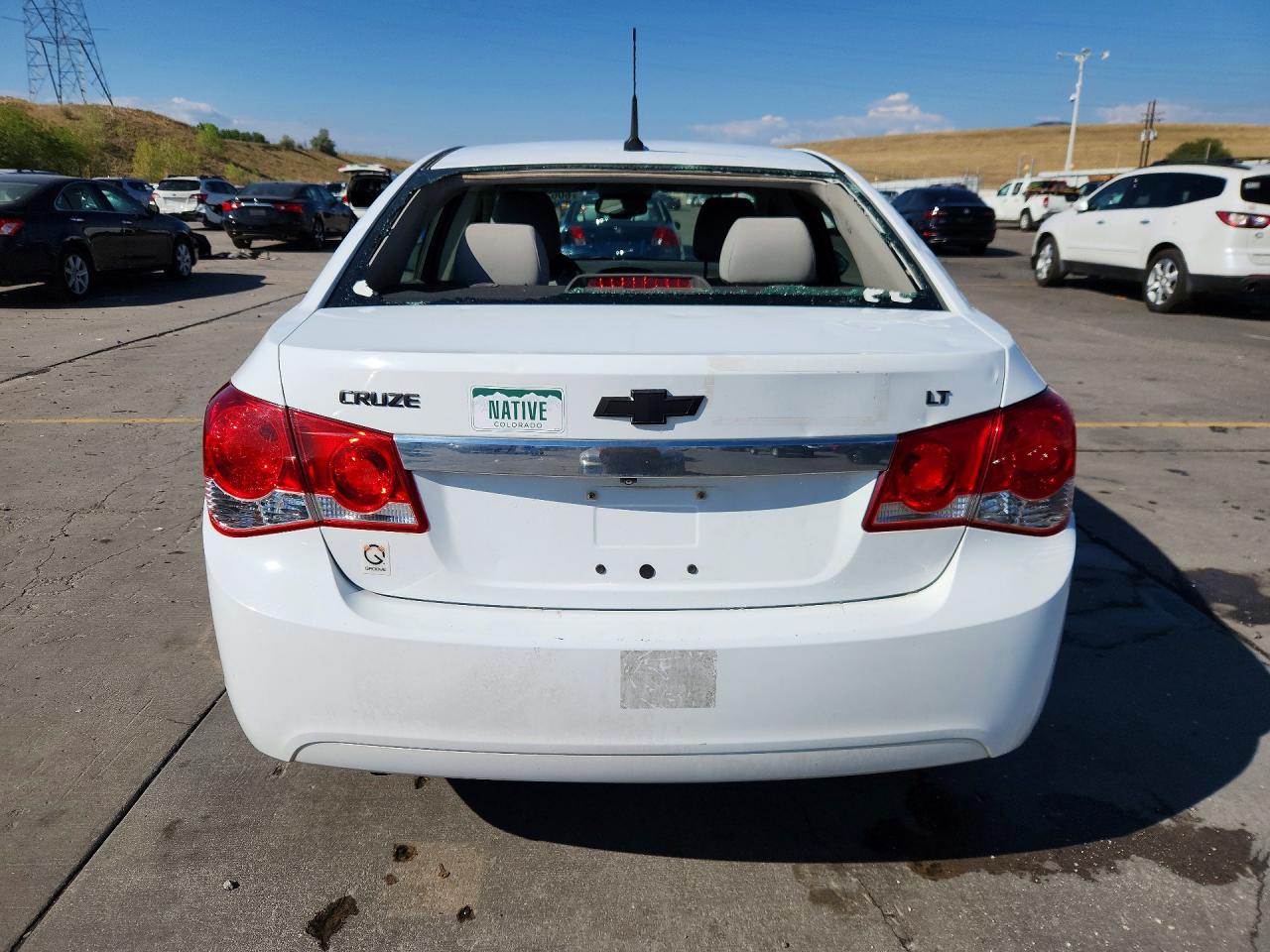 2014 Chevrolet Cruze Lt White vin: 1G1PC5SB1E7143757