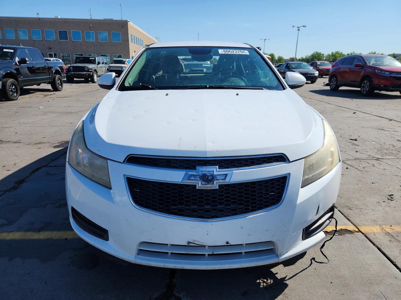 2014 Chevrolet Cruze Lt White vin: 1G1PC5SB1E7143757