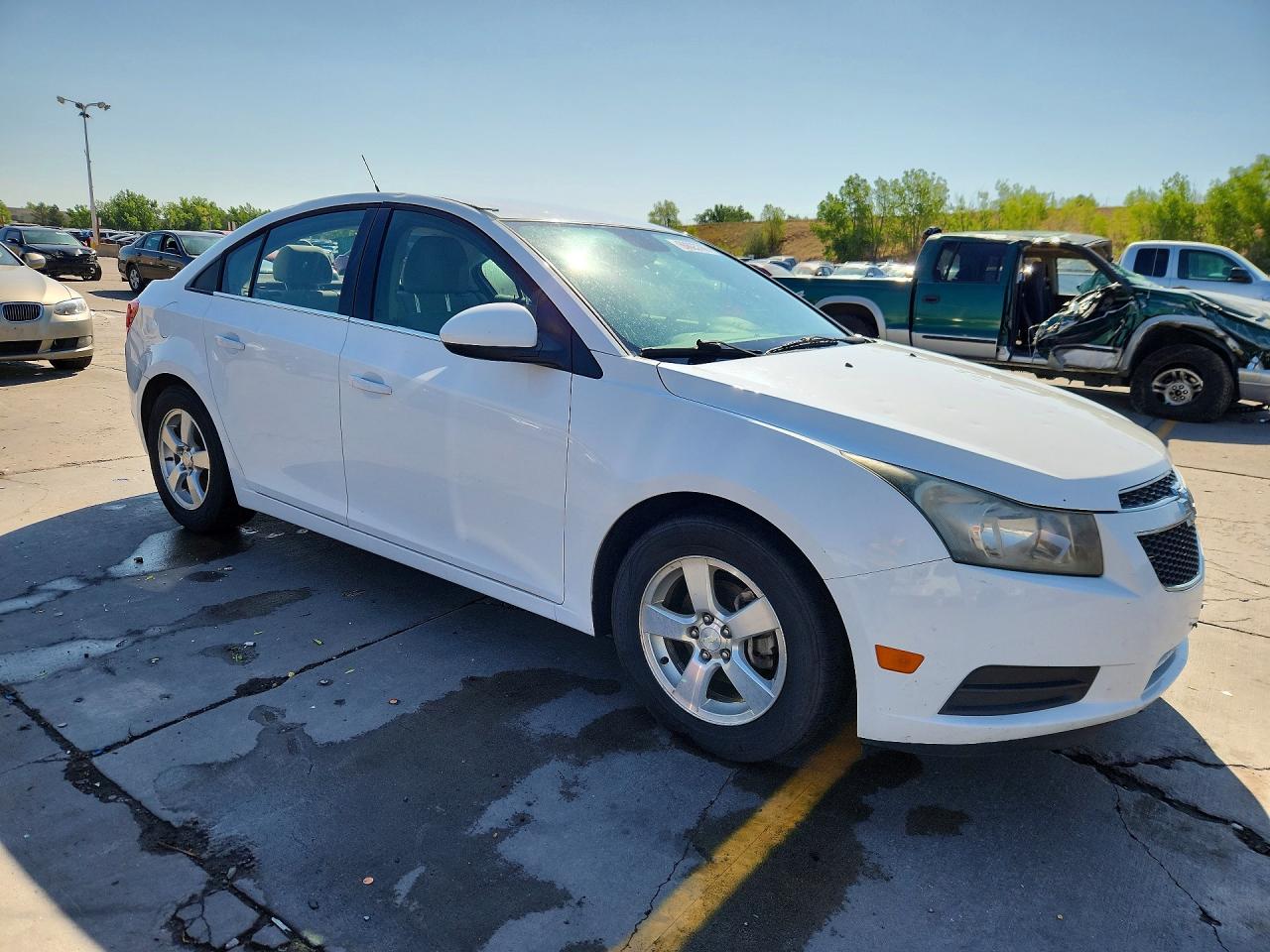 2014 Chevrolet Cruze Lt White vin: 1G1PC5SB1E7143757