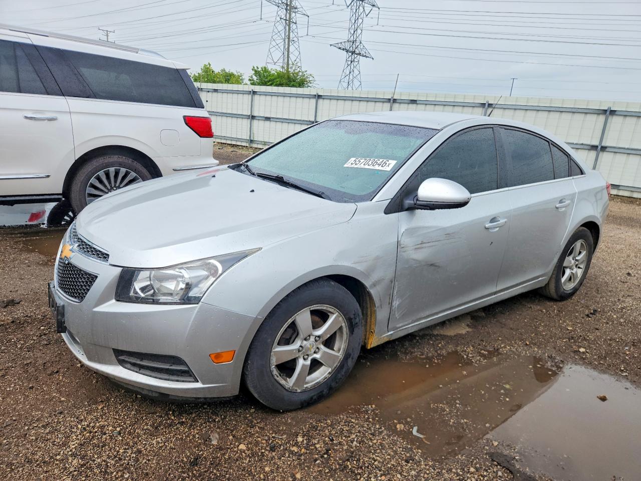 2014 Chevrolet Cruze Lt Silver vin: 1G1PC5SB1E7163006