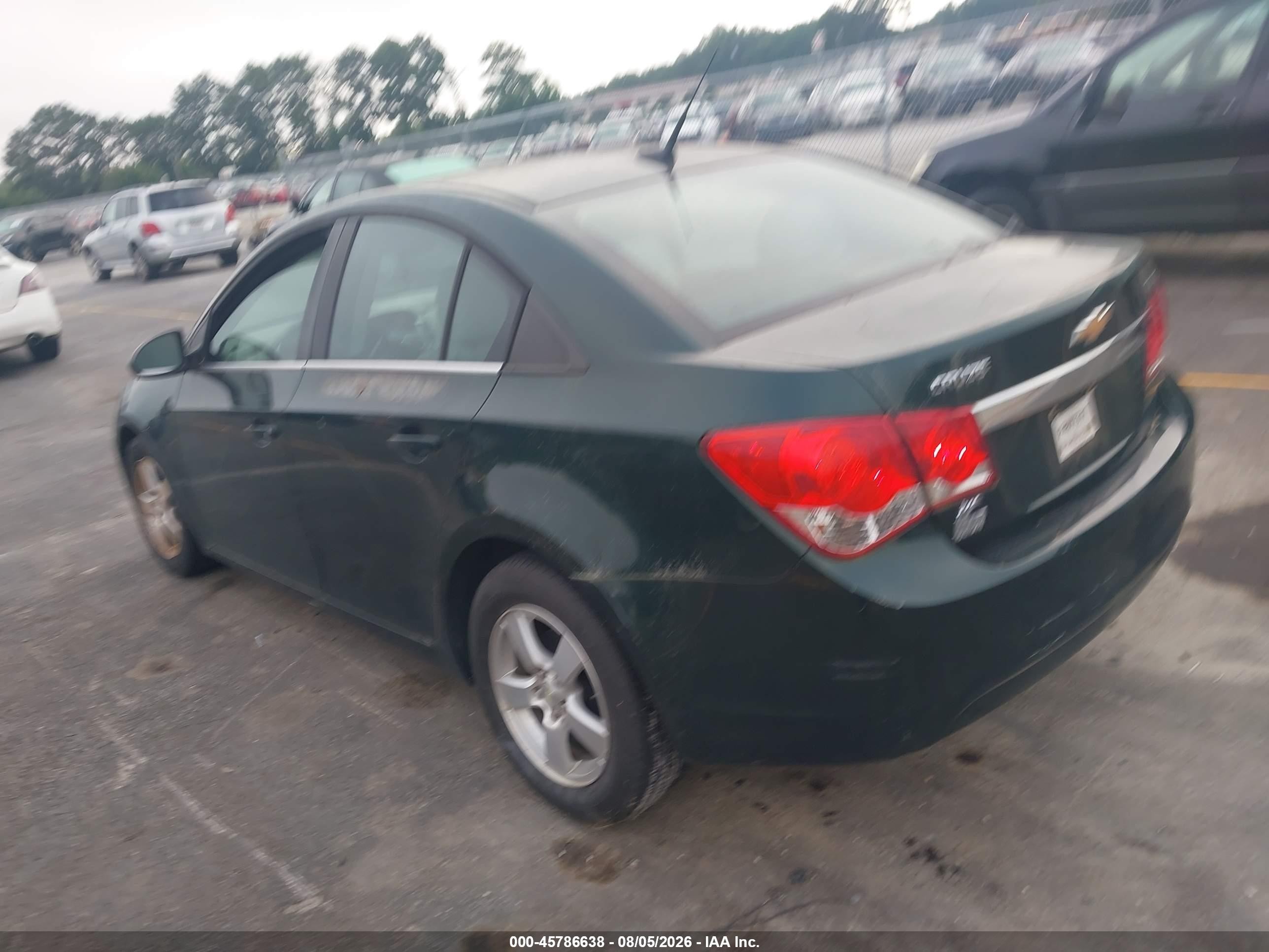 2014 Chevrolet Cruze 1lt Auto Green vin: 1G1PC5SB1E7178136