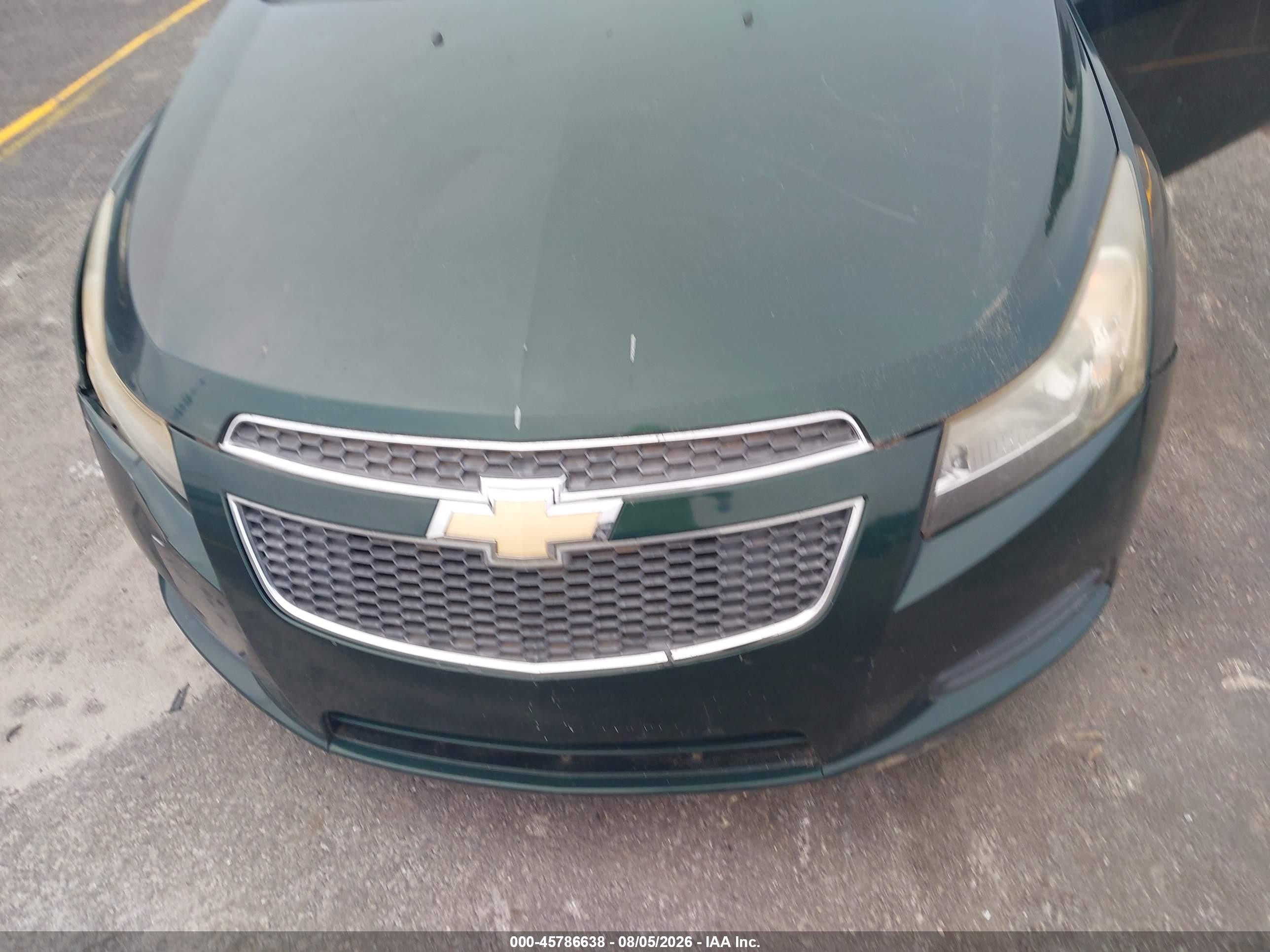 2014 Chevrolet Cruze 1lt Auto Green vin: 1G1PC5SB1E7178136
