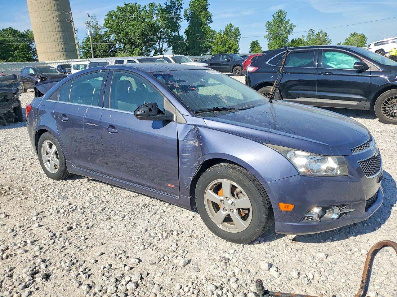 2014 Chevrolet Cruze Lt Blue vin: 1G1PC5SB1E7205920