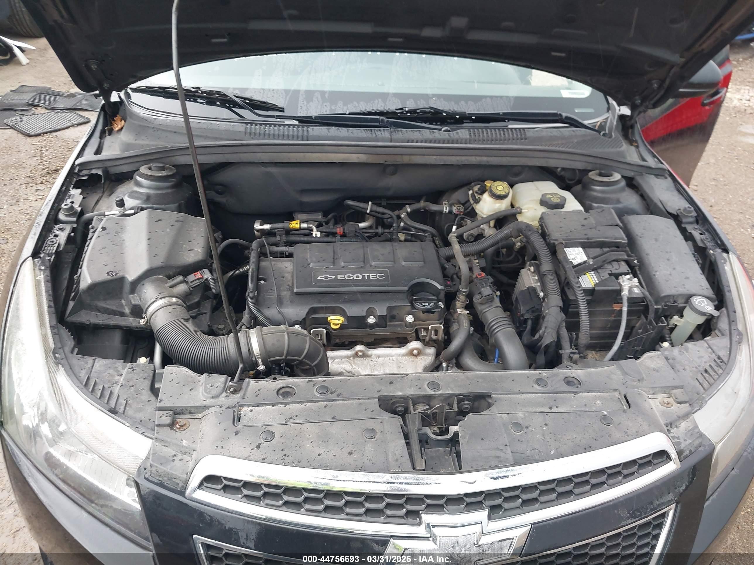 2014 Chevrolet Cruze 1lt Auto Gray vin: 1G1PC5SB1E7222295
