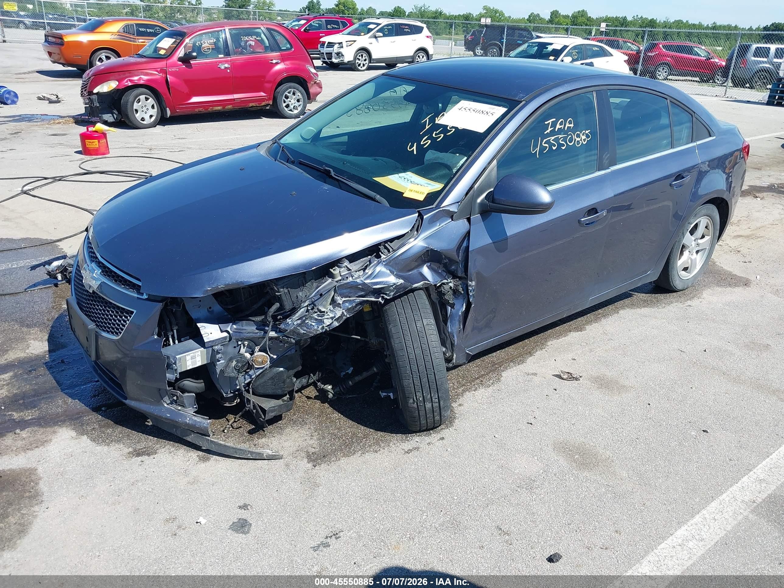 2014 Chevrolet Cruze 1lt Auto Blue vin: 1G1PC5SB1E7223320