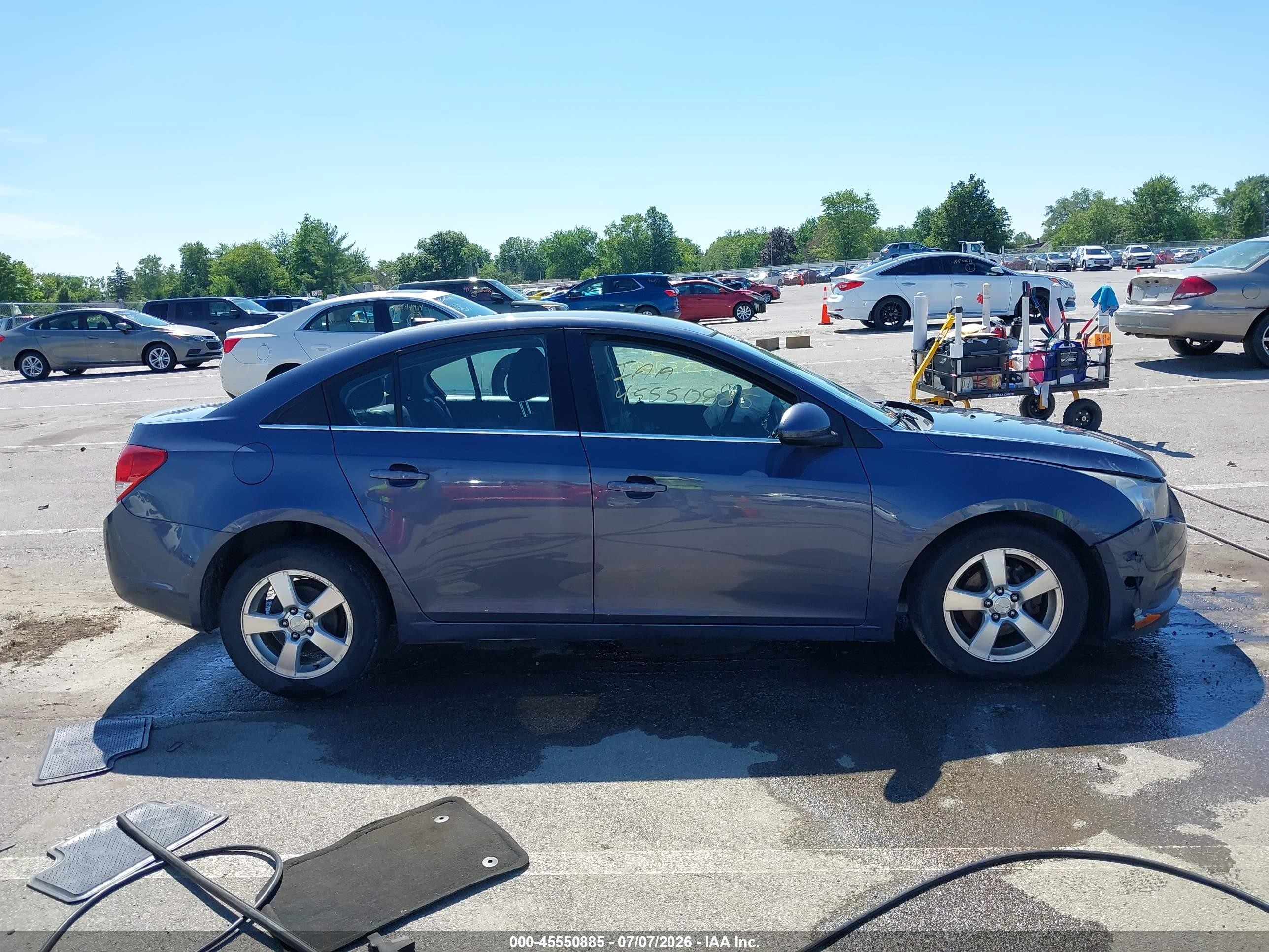 2014 Chevrolet Cruze 1lt Auto Blue vin: 1G1PC5SB1E7223320