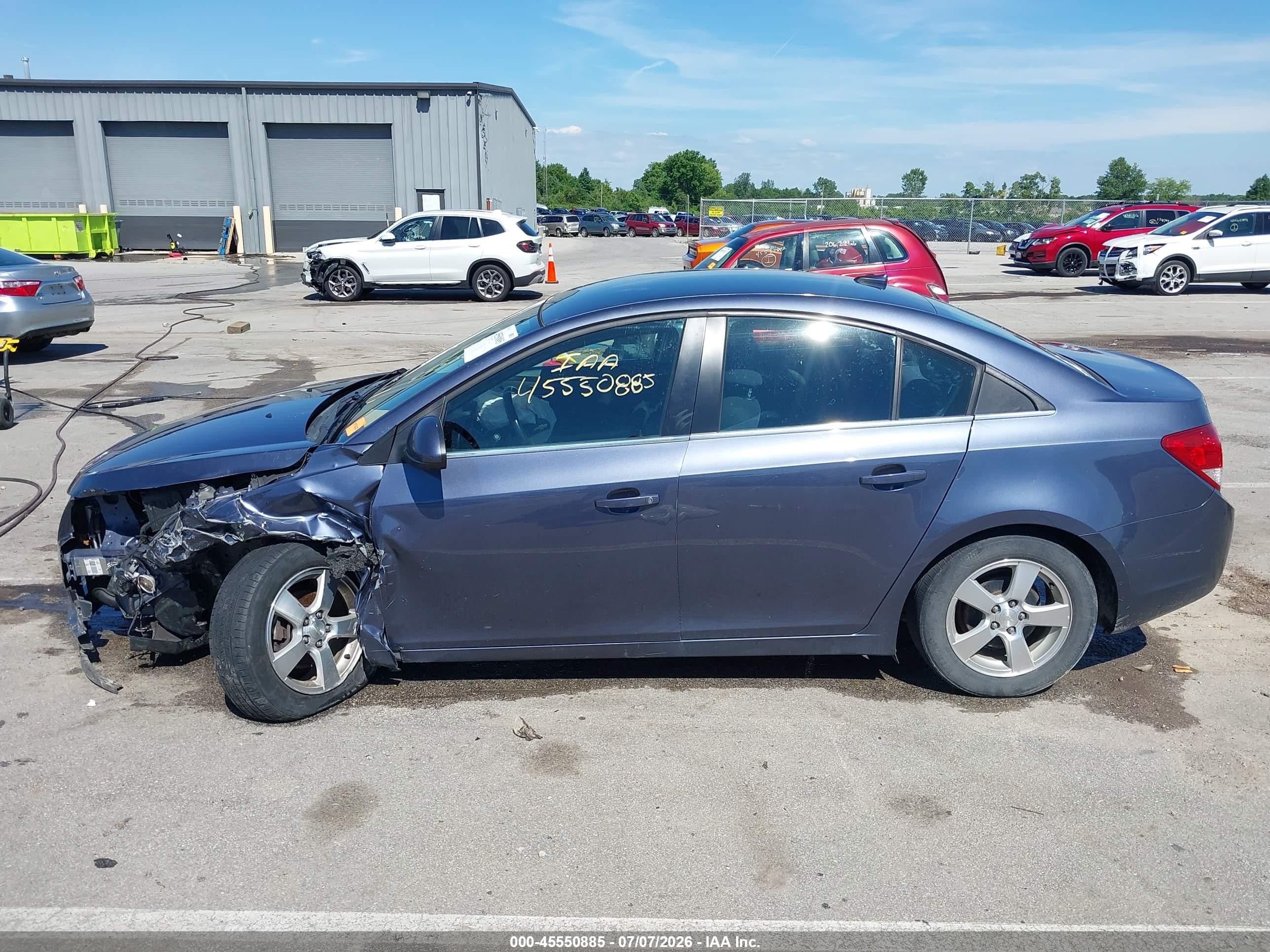 2014 Chevrolet Cruze 1lt Auto Blue vin: 1G1PC5SB1E7223320