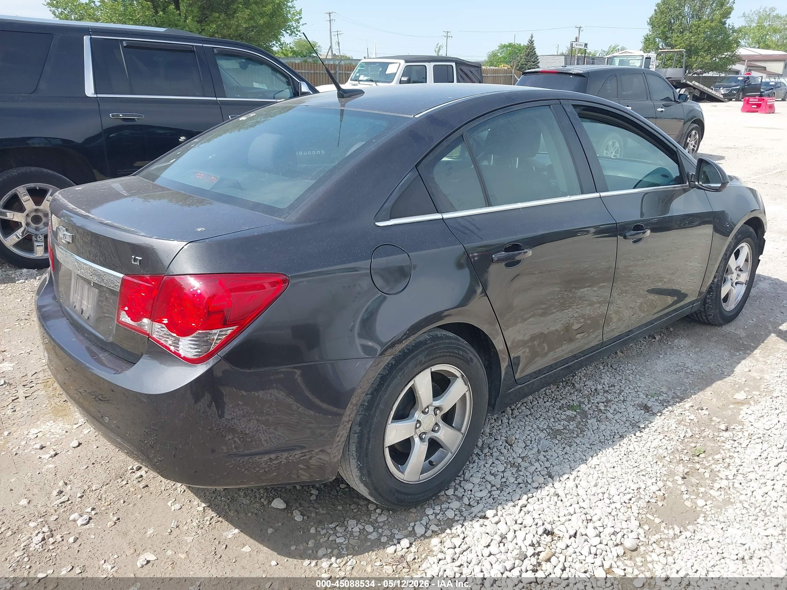 2014 Chevrolet Cruze 1lt Auto Gray vin: 1G1PC5SB1E7258259
