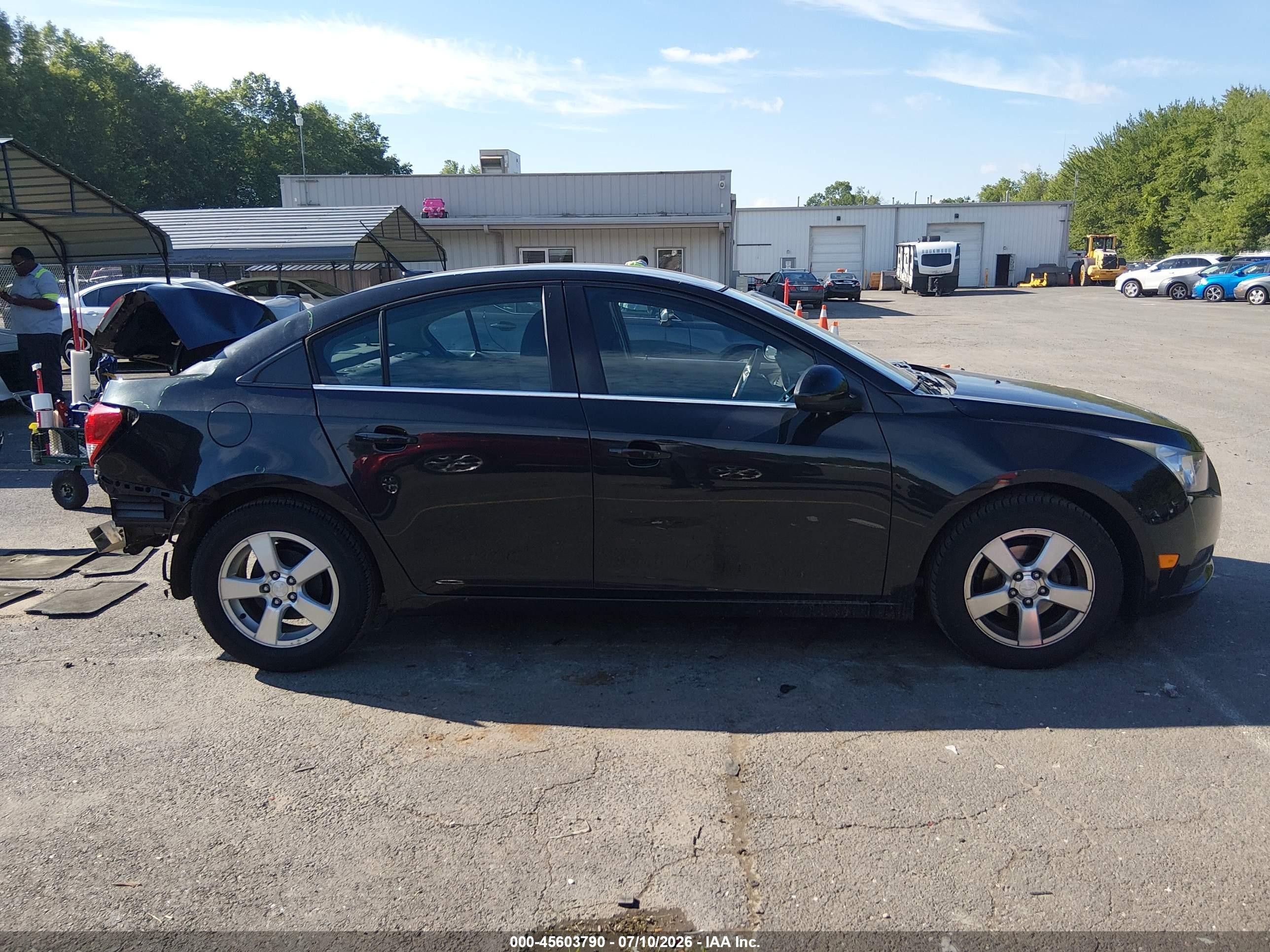 2014 Chevrolet Cruze 1lt Auto Black vin: 1G1PC5SB1E7264904