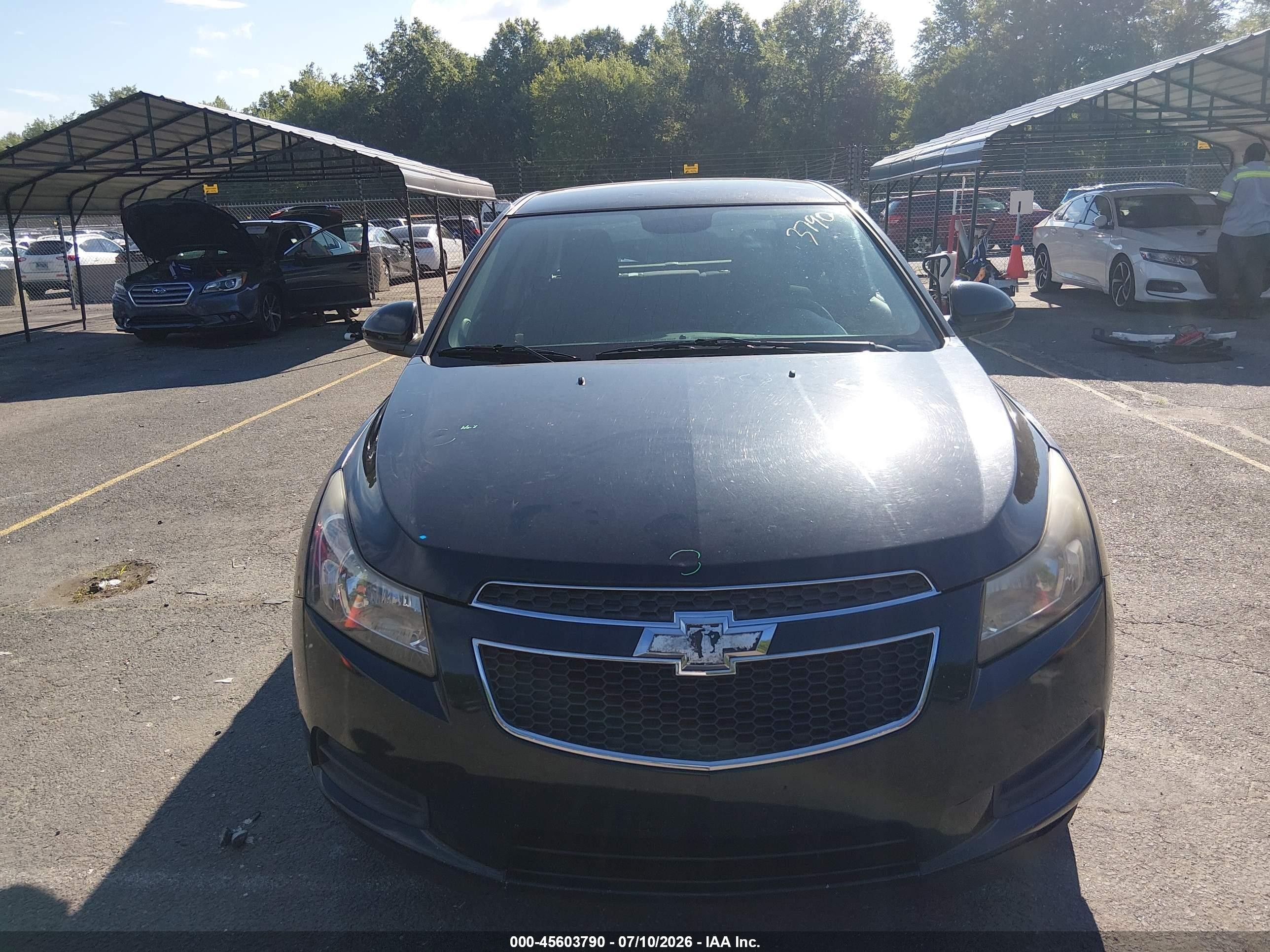 2014 Chevrolet Cruze 1lt Auto Black vin: 1G1PC5SB1E7264904