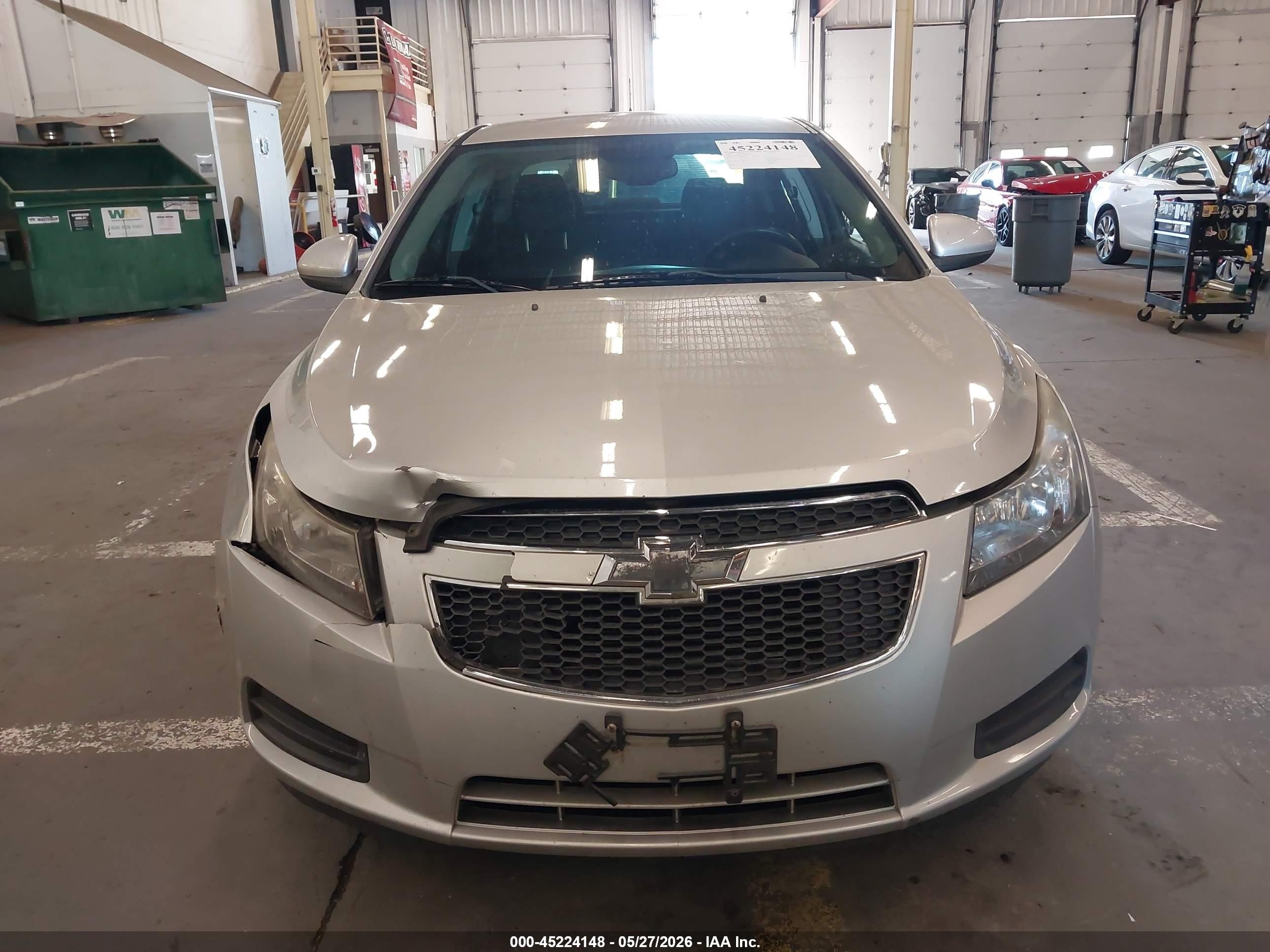 2014 Chevrolet Cruze 1lt Auto Silver vin: 1G1PC5SB1E7296414