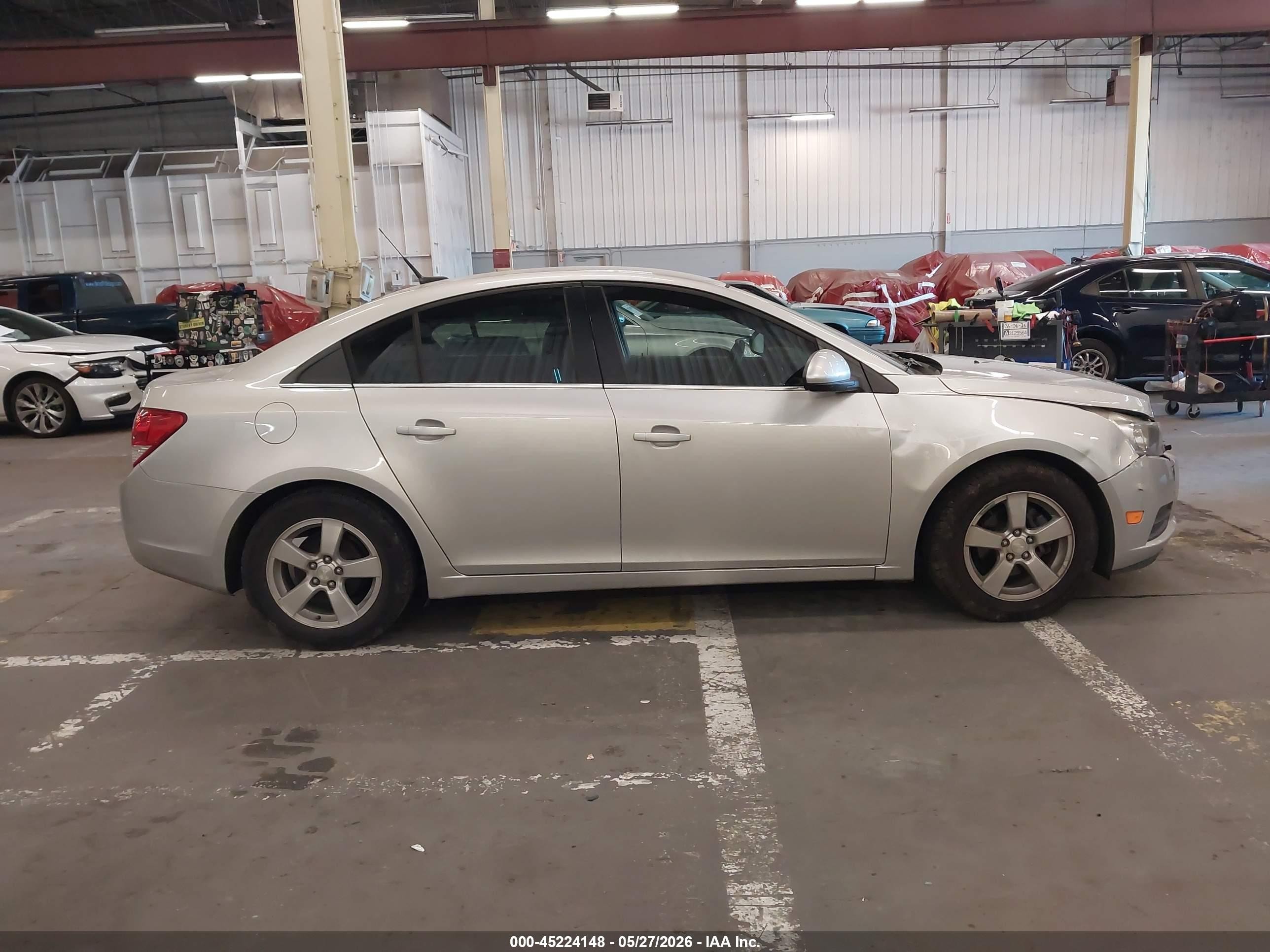 2014 Chevrolet Cruze 1lt Auto Silver vin: 1G1PC5SB1E7296414