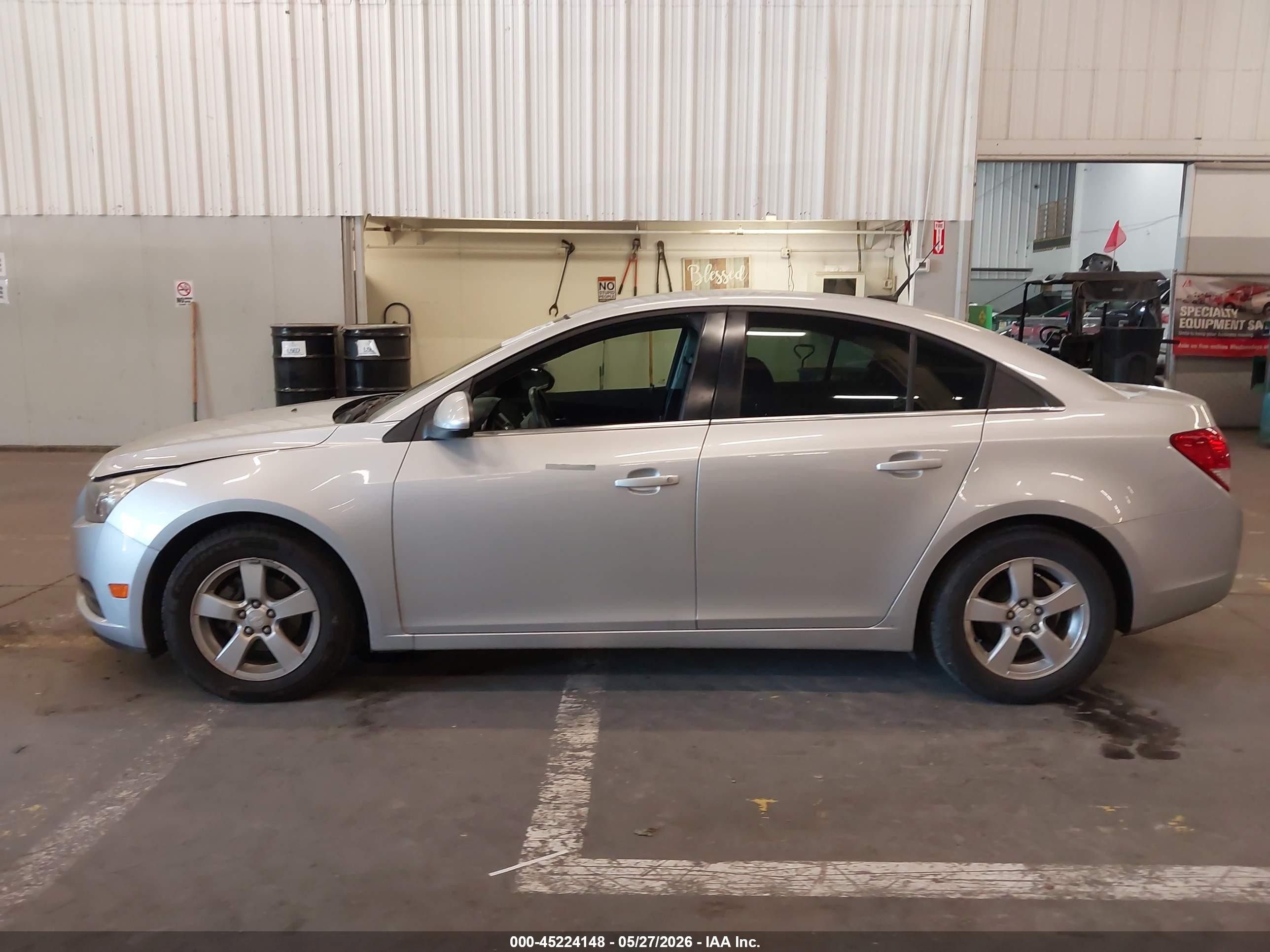 2014 Chevrolet Cruze 1lt Auto Silver vin: 1G1PC5SB1E7296414