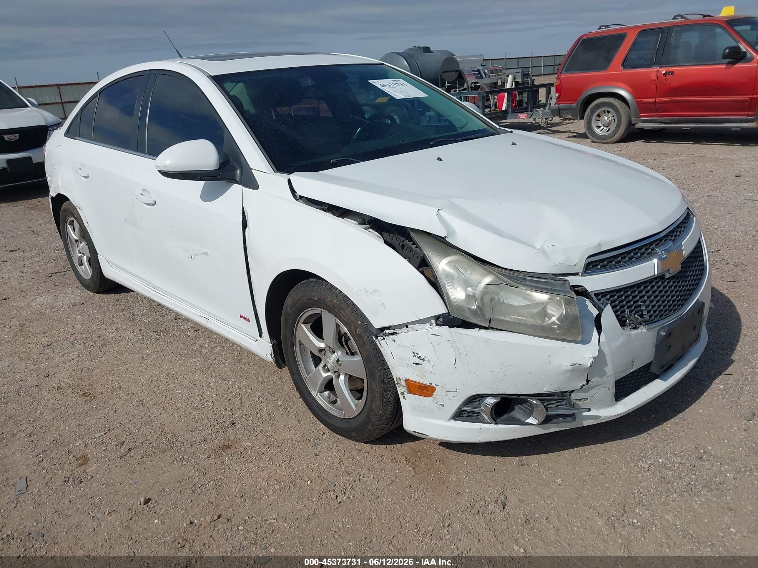 2014 Chevrolet Cruze 1lt Auto White vin: 1G1PC5SB1E7308805