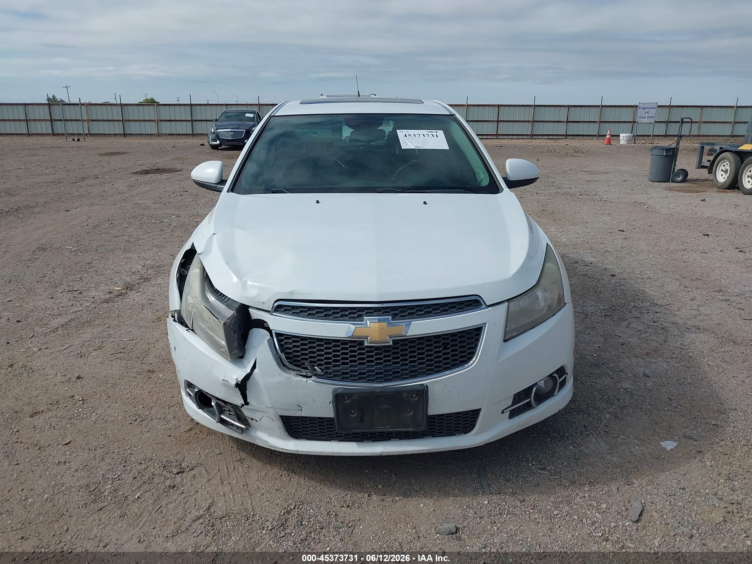 2014 Chevrolet Cruze 1lt Auto White vin: 1G1PC5SB1E7308805