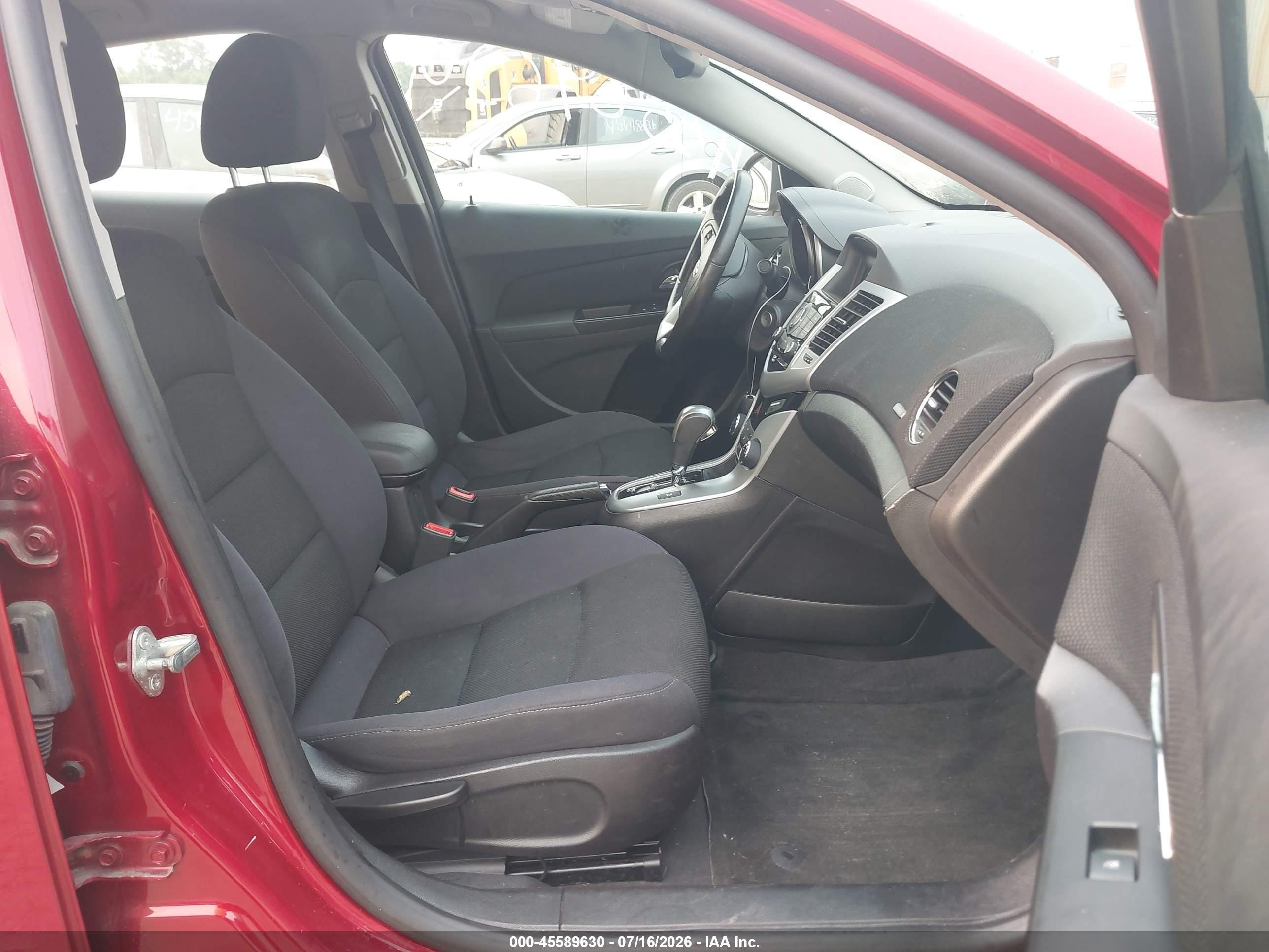 2014 Chevrolet Cruze 1lt Auto Red vin: 1G1PC5SB1E7338600