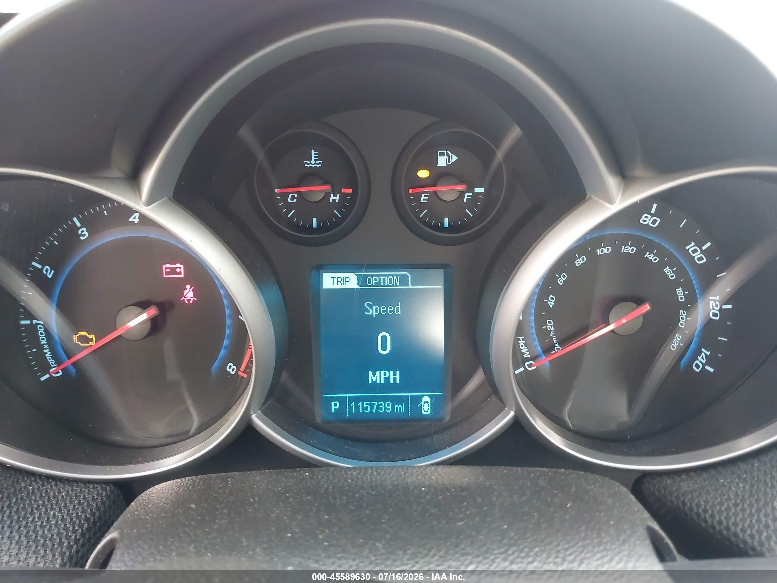 2014 Chevrolet Cruze 1lt Auto Red vin: 1G1PC5SB1E7338600