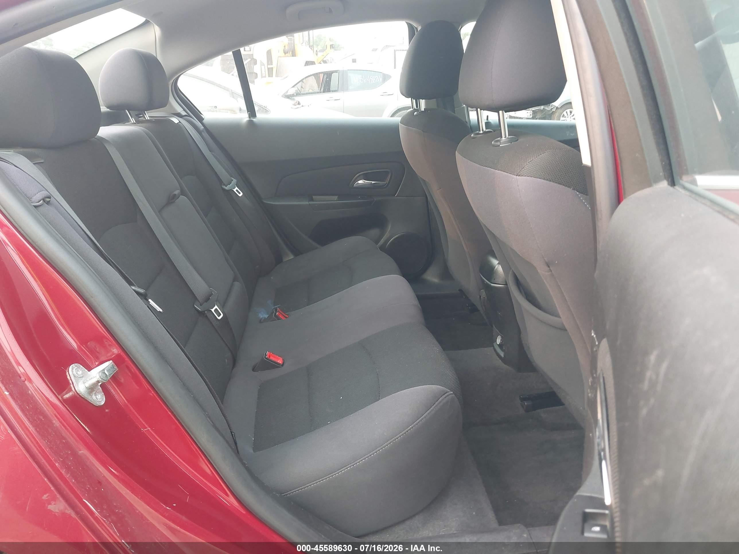 2014 Chevrolet Cruze 1lt Auto Red vin: 1G1PC5SB1E7338600