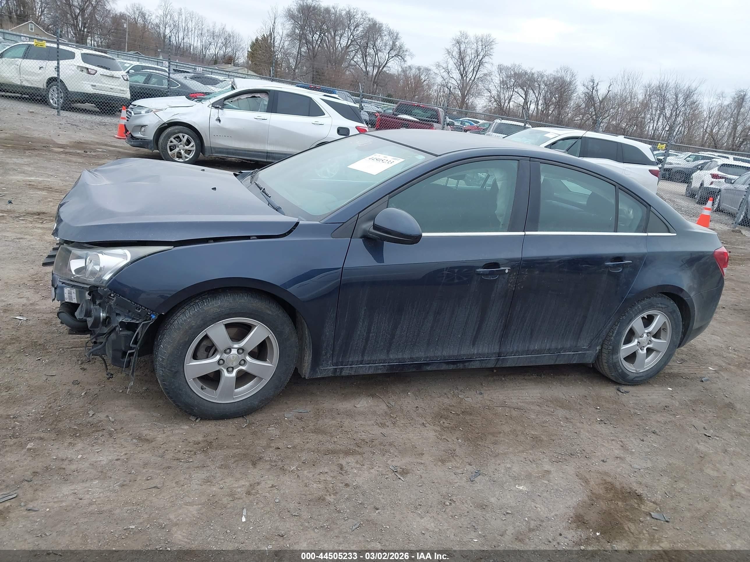 2014 Chevrolet Cruze 1lt Auto Blue vin: 1G1PC5SB1E7363299