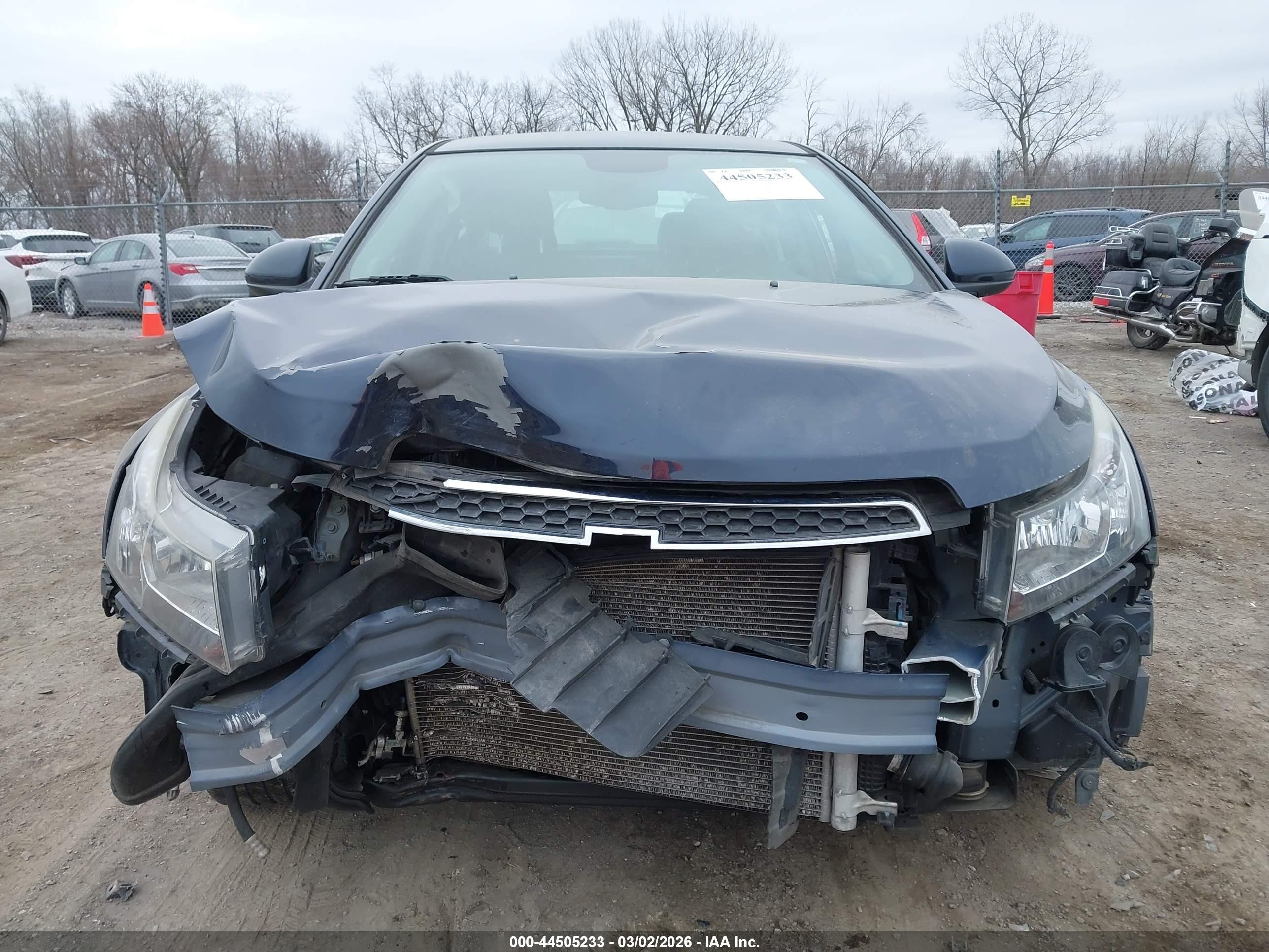 2014 Chevrolet Cruze 1lt Auto Blue vin: 1G1PC5SB1E7363299