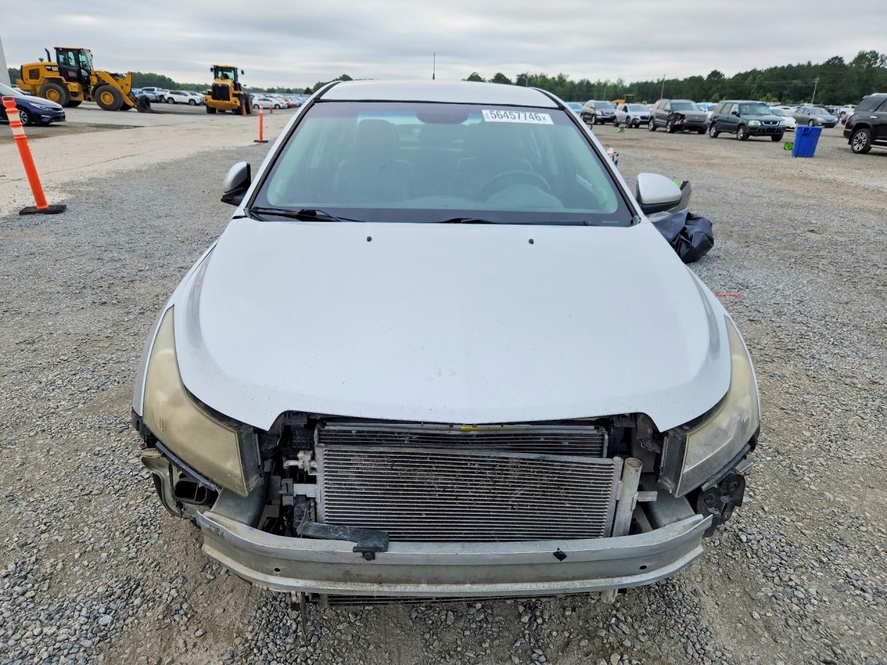 2014 Chevrolet Cruze Lt White vin: 1G1PC5SB1E7455674