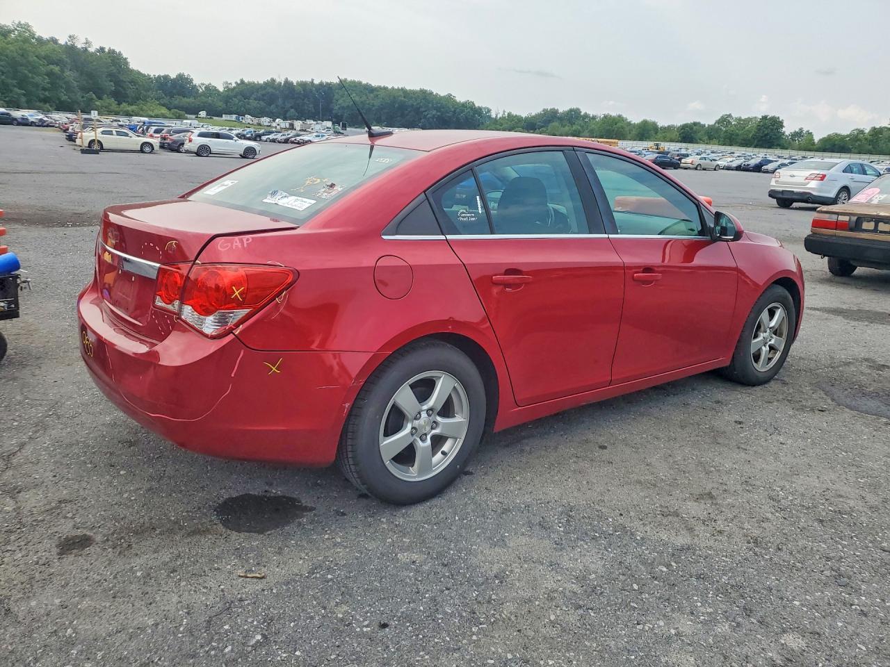 2014 Chevrolet Cruze Lt Red vin: 1G1PC5SB1E7456775