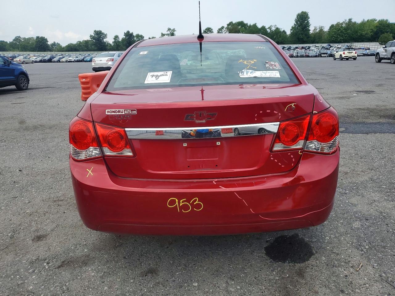 2014 Chevrolet Cruze Lt Red vin: 1G1PC5SB1E7456775