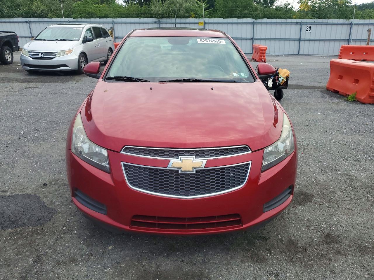 2014 Chevrolet Cruze Lt Red vin: 1G1PC5SB1E7456775