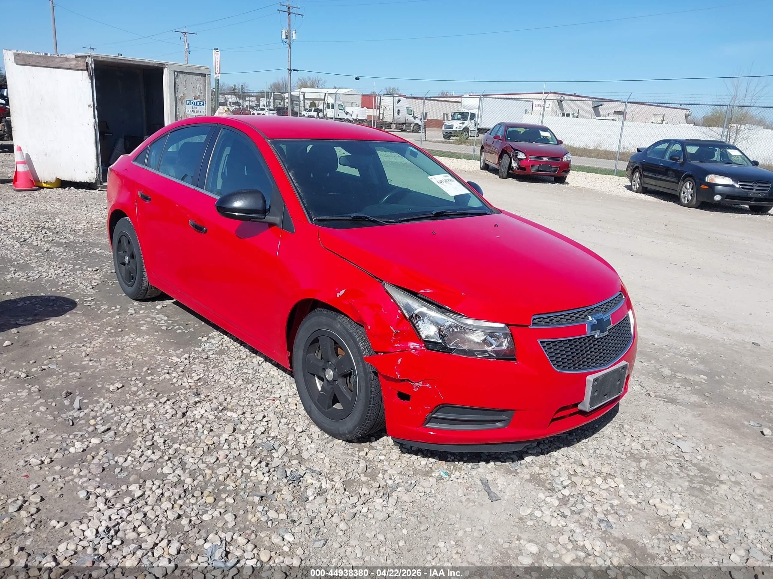 2014 Chevrolet Cruze 1lt Auto Красный vin: 1G1PC5SB1E7457327