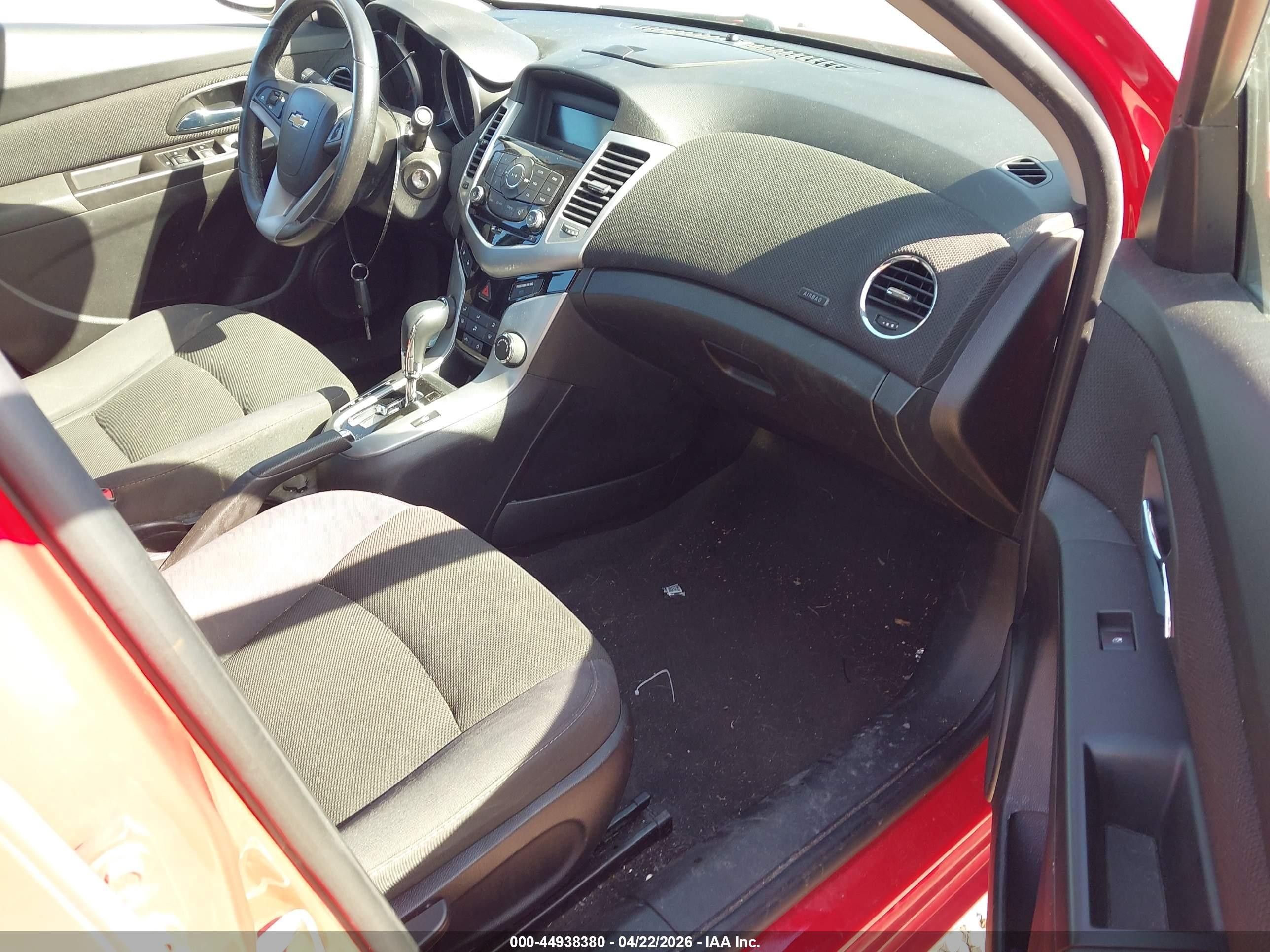 2014 Chevrolet Cruze 1lt Auto Красный vin: 1G1PC5SB1E7457327