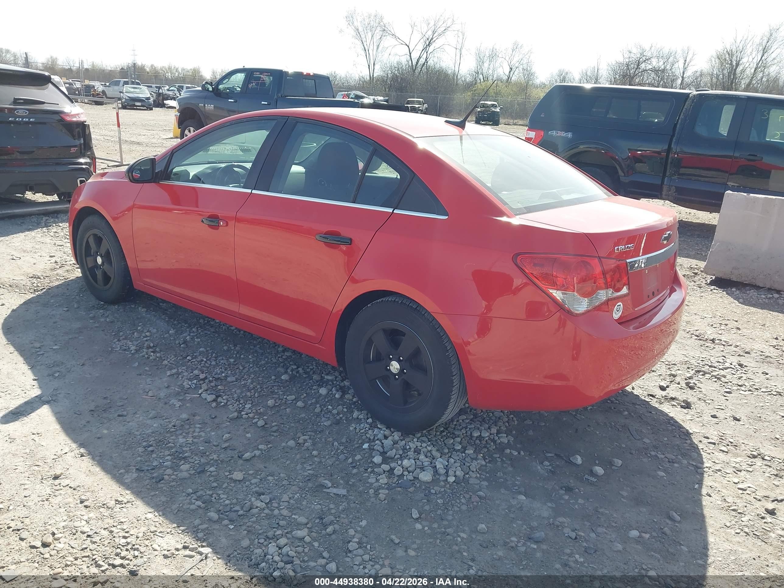 2014 Chevrolet Cruze 1lt Auto Красный vin: 1G1PC5SB1E7457327