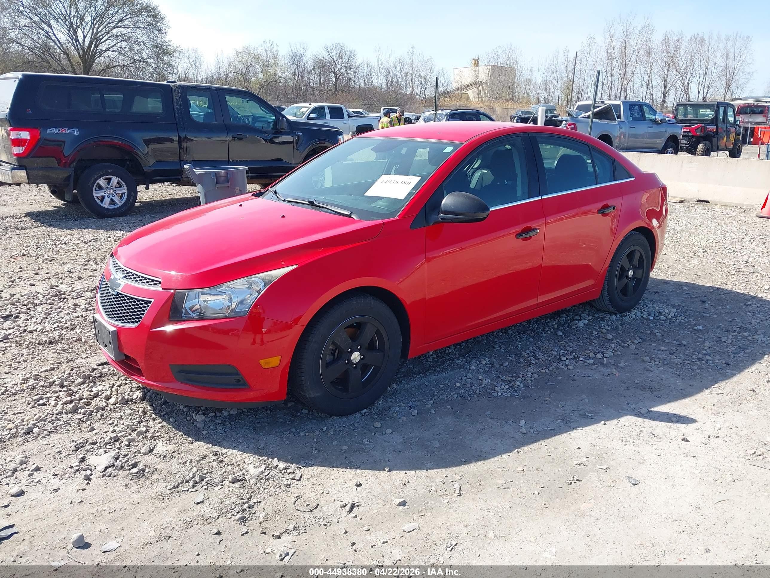 2014 Chevrolet Cruze 1lt Auto Красный vin: 1G1PC5SB1E7457327