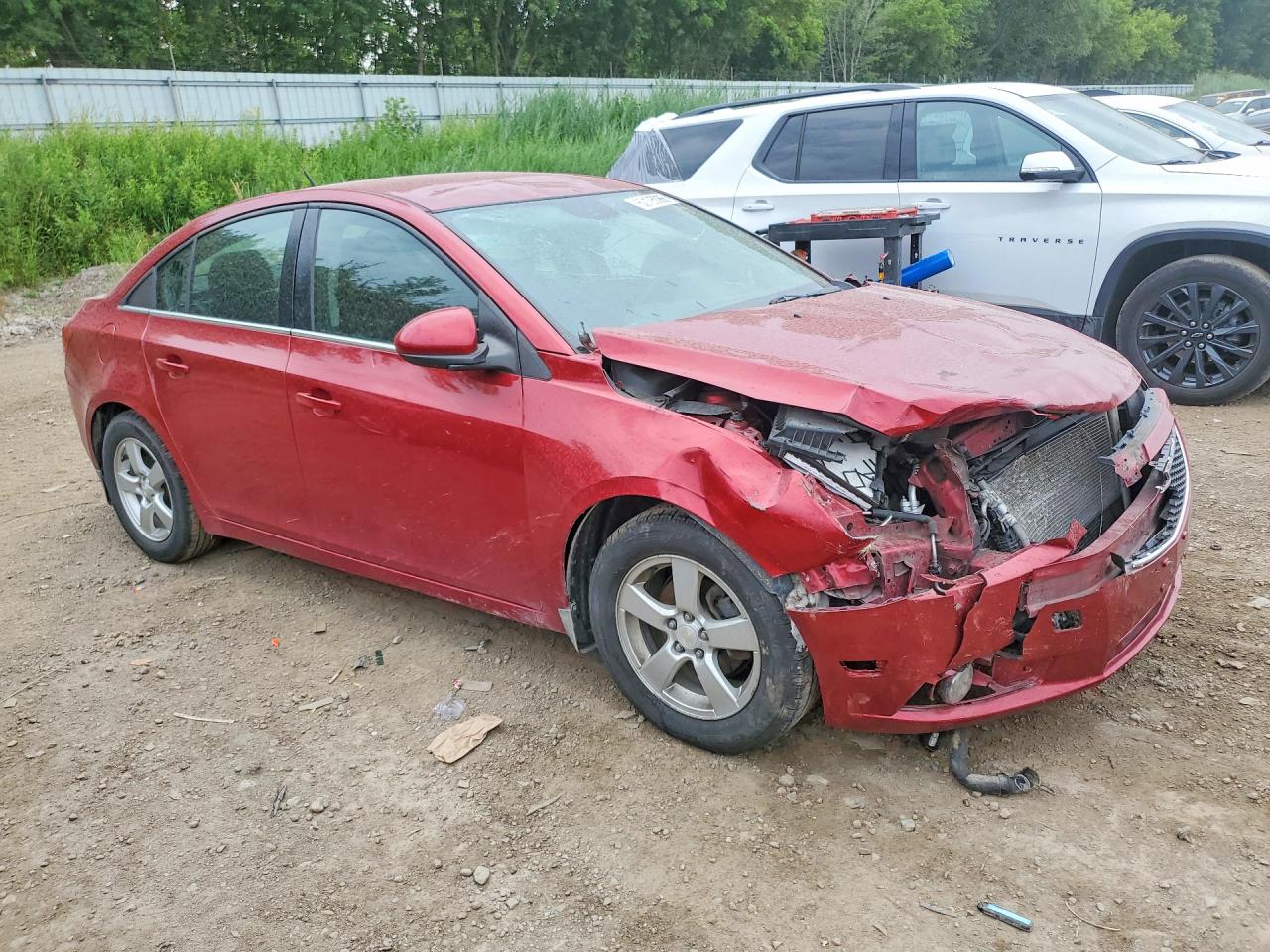 2014 Chevrolet Cruze Lt Red vin: 1G1PC5SB1E7459093