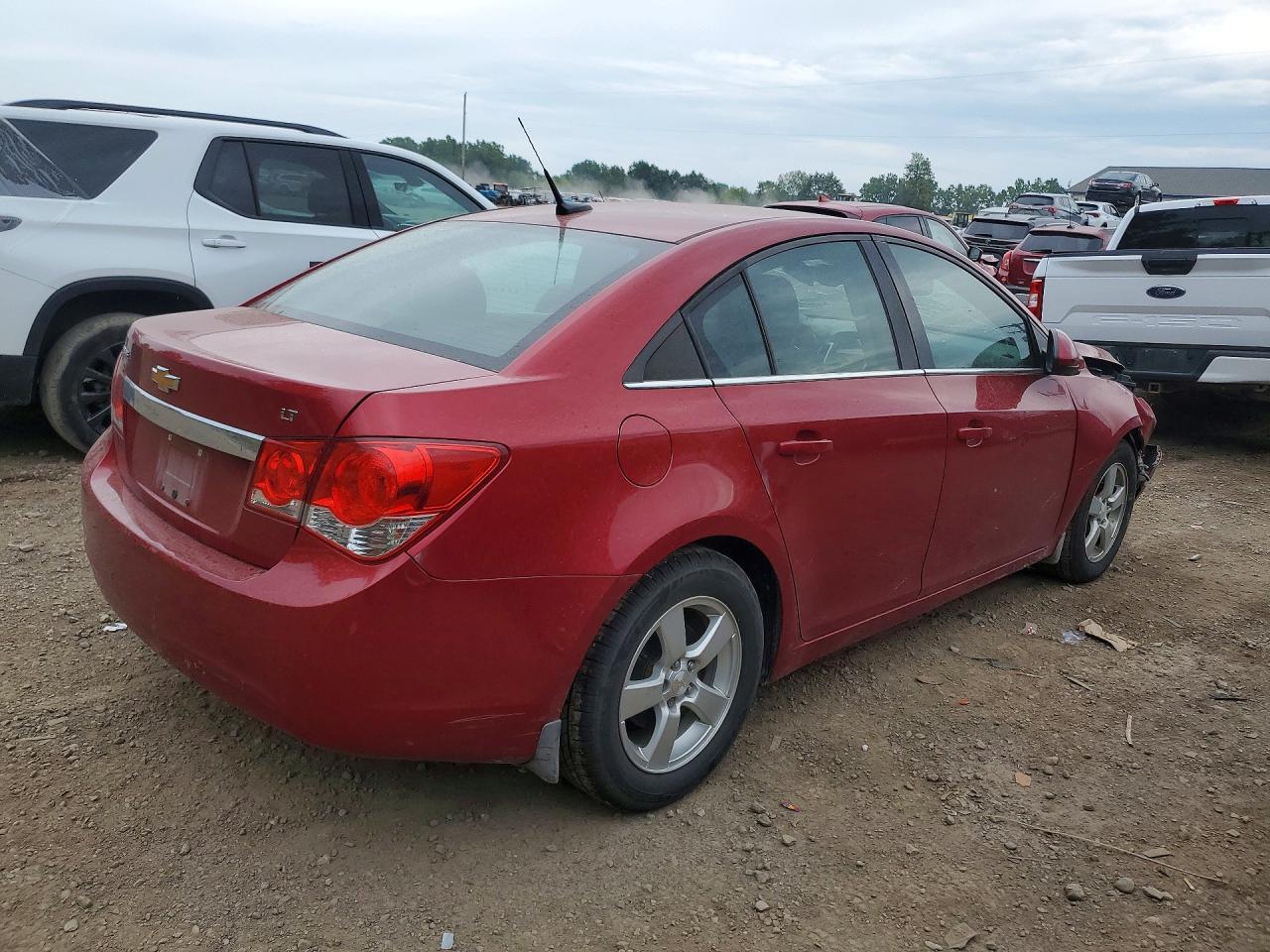 2014 Chevrolet Cruze Lt Red vin: 1G1PC5SB1E7459093
