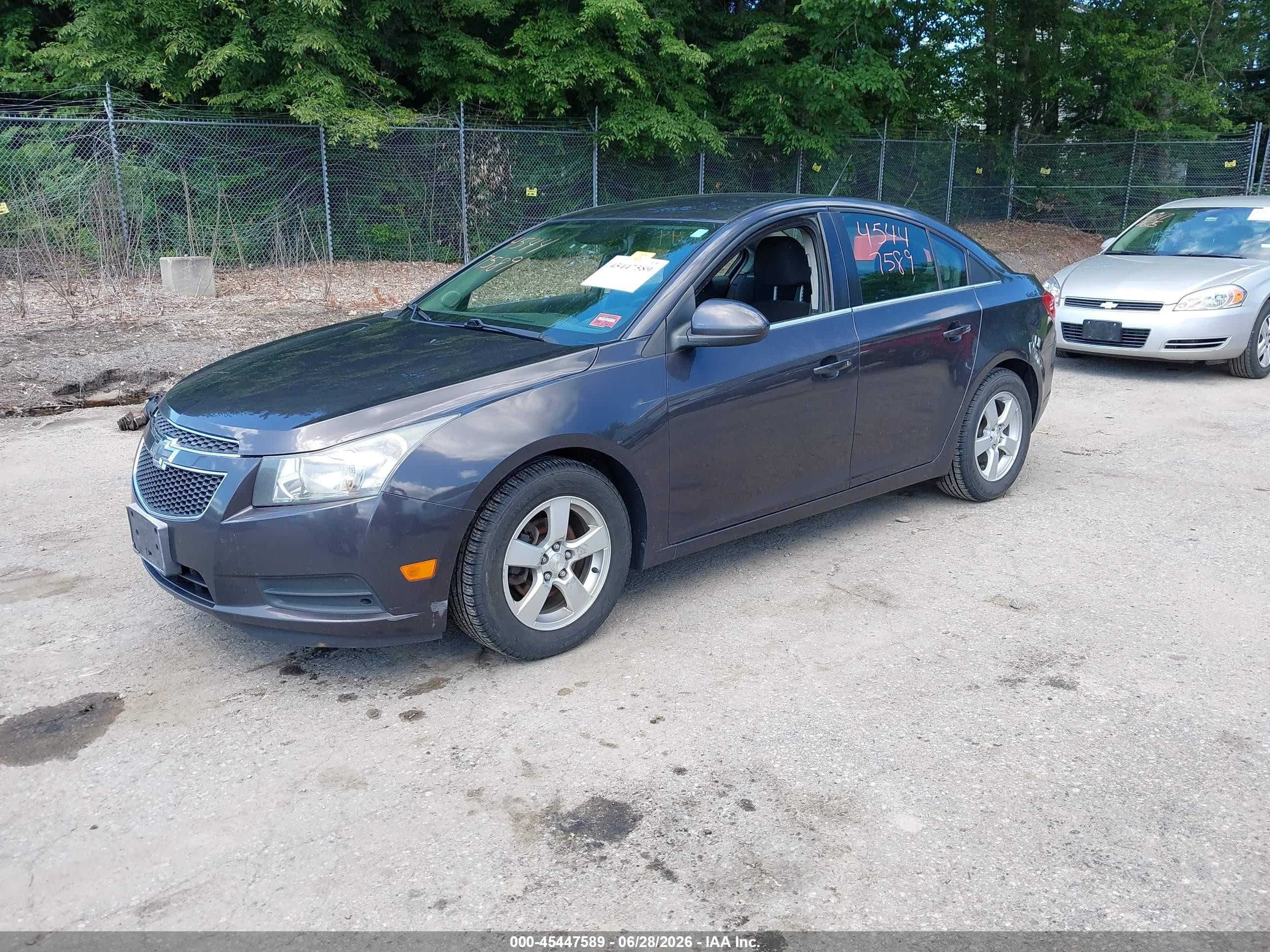 2014 Chevrolet Cruze 1lt Auto Gray vin: 1G1PC5SB1E7459515