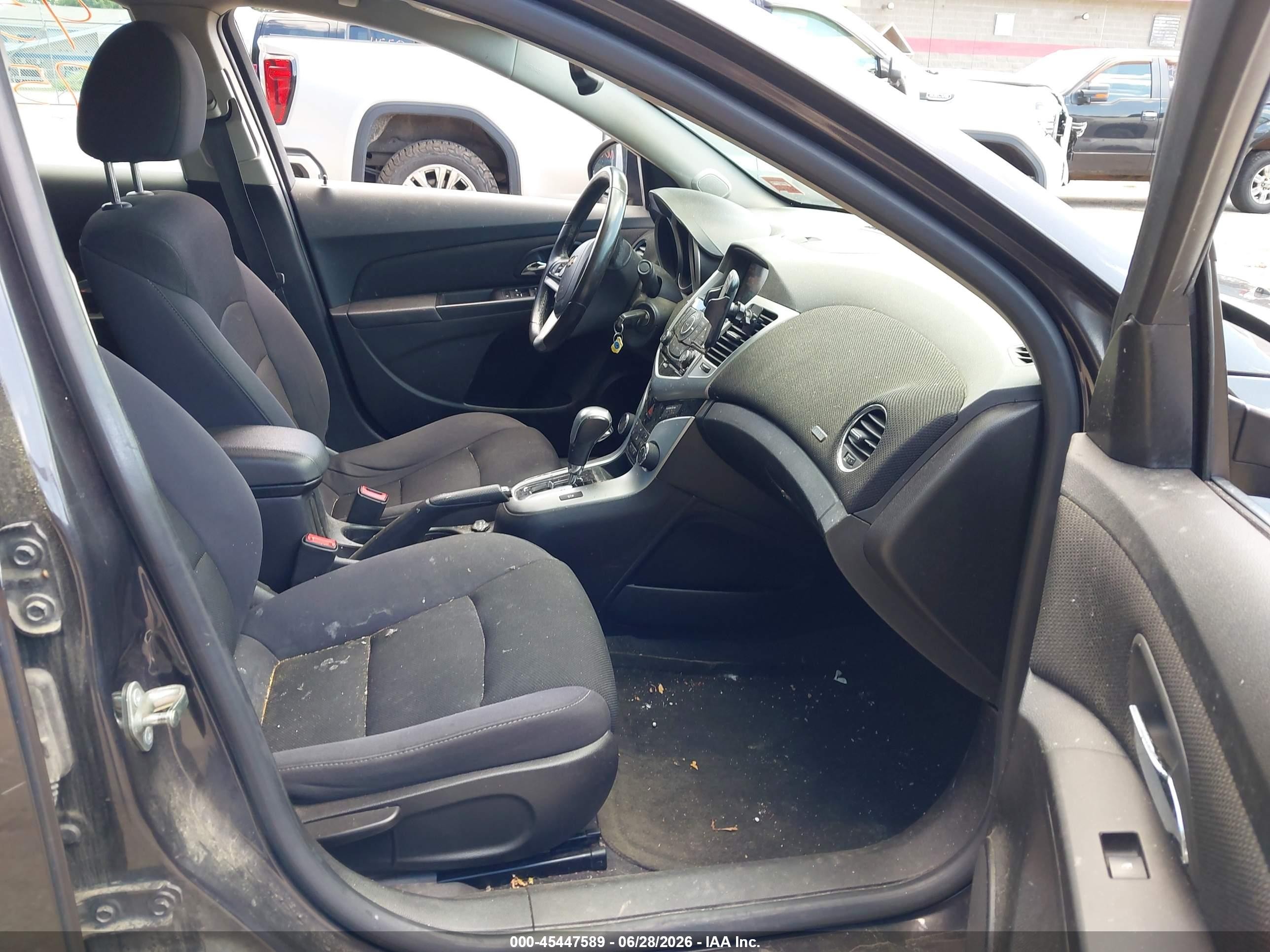 2014 Chevrolet Cruze 1lt Auto Gray vin: 1G1PC5SB1E7459515