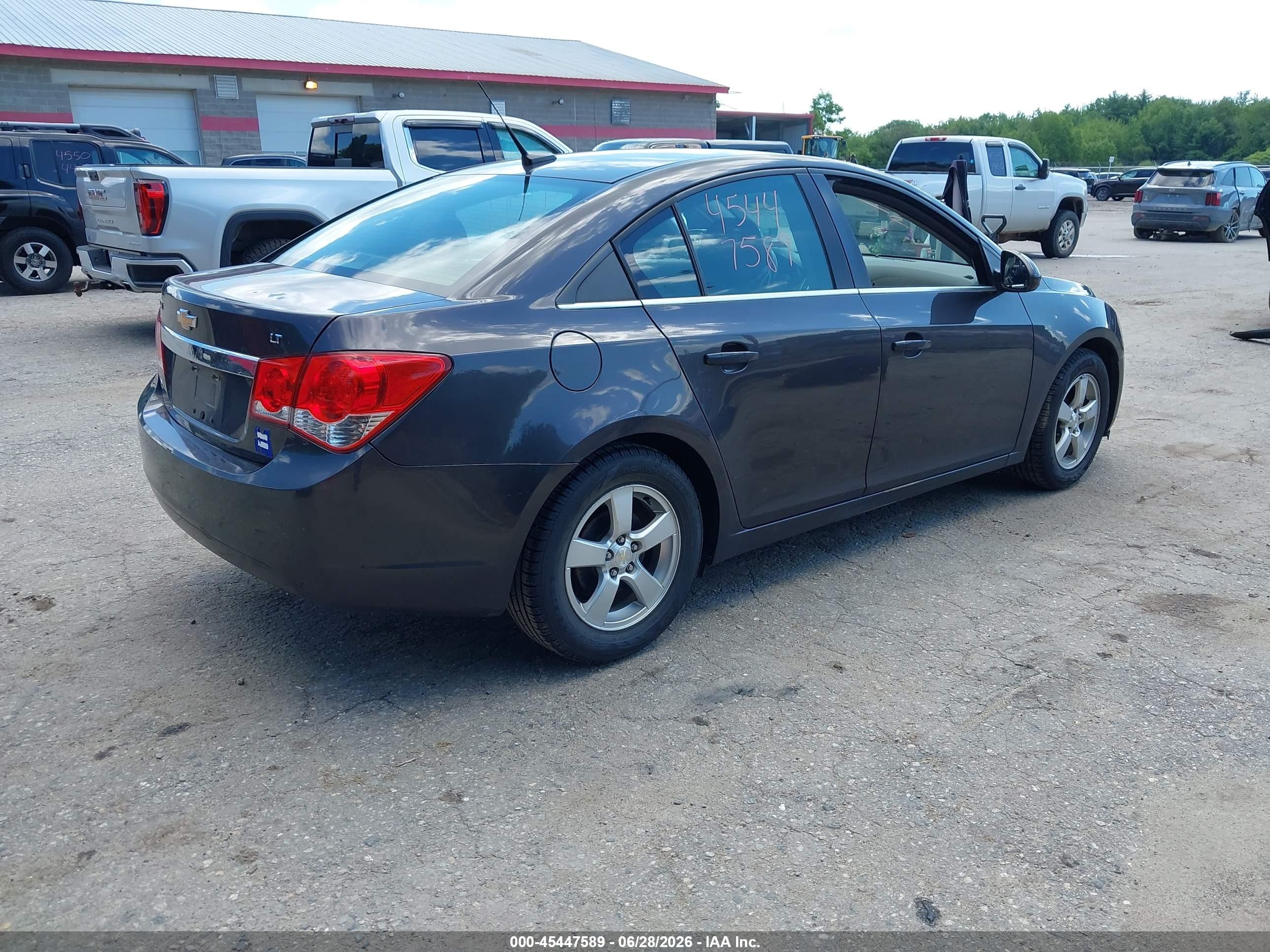 2014 Chevrolet Cruze 1lt Auto Gray vin: 1G1PC5SB1E7459515