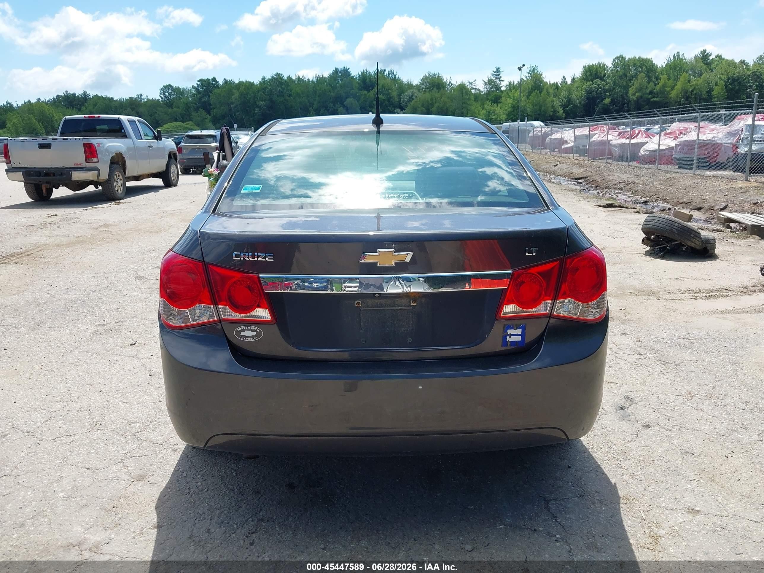 2014 Chevrolet Cruze 1lt Auto Gray vin: 1G1PC5SB1E7459515