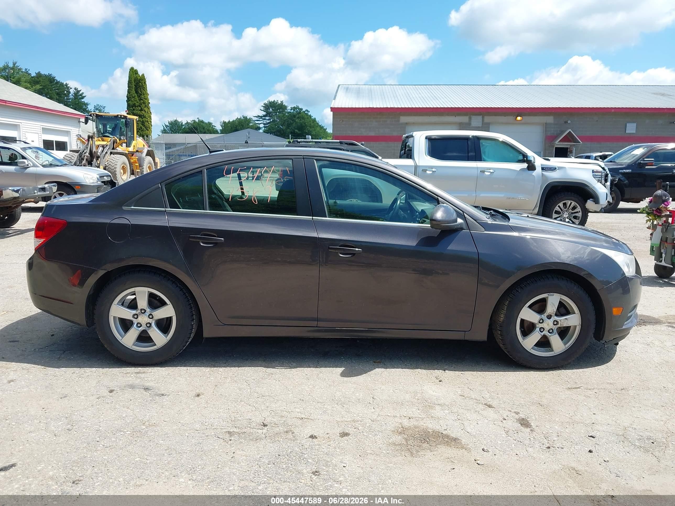 2014 Chevrolet Cruze 1lt Auto Gray vin: 1G1PC5SB1E7459515