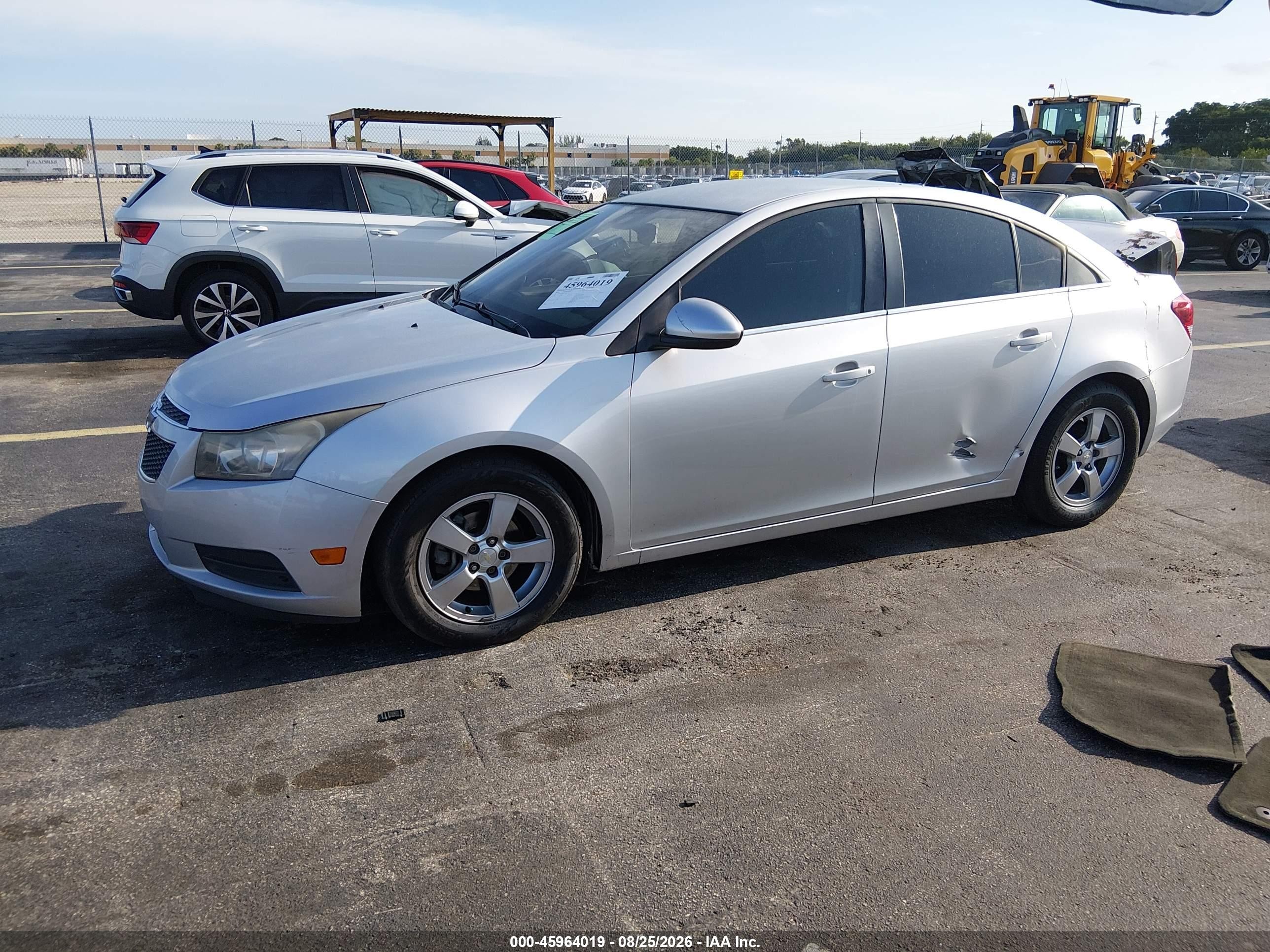 2014 Chevrolet Cruze 1lt Auto Gray vin: 1G1PC5SB1E7466657