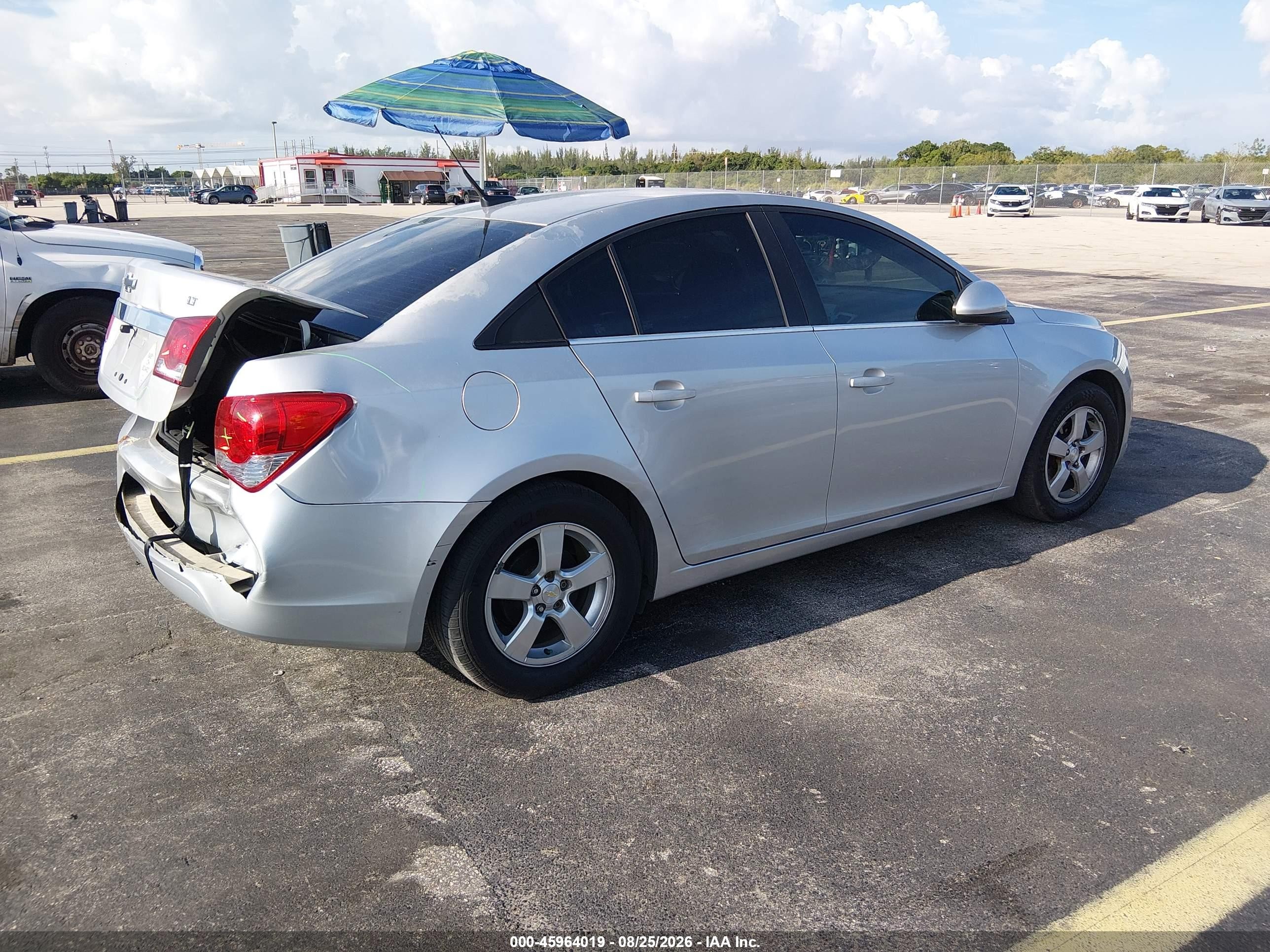 2014 Chevrolet Cruze 1lt Auto Gray vin: 1G1PC5SB1E7466657