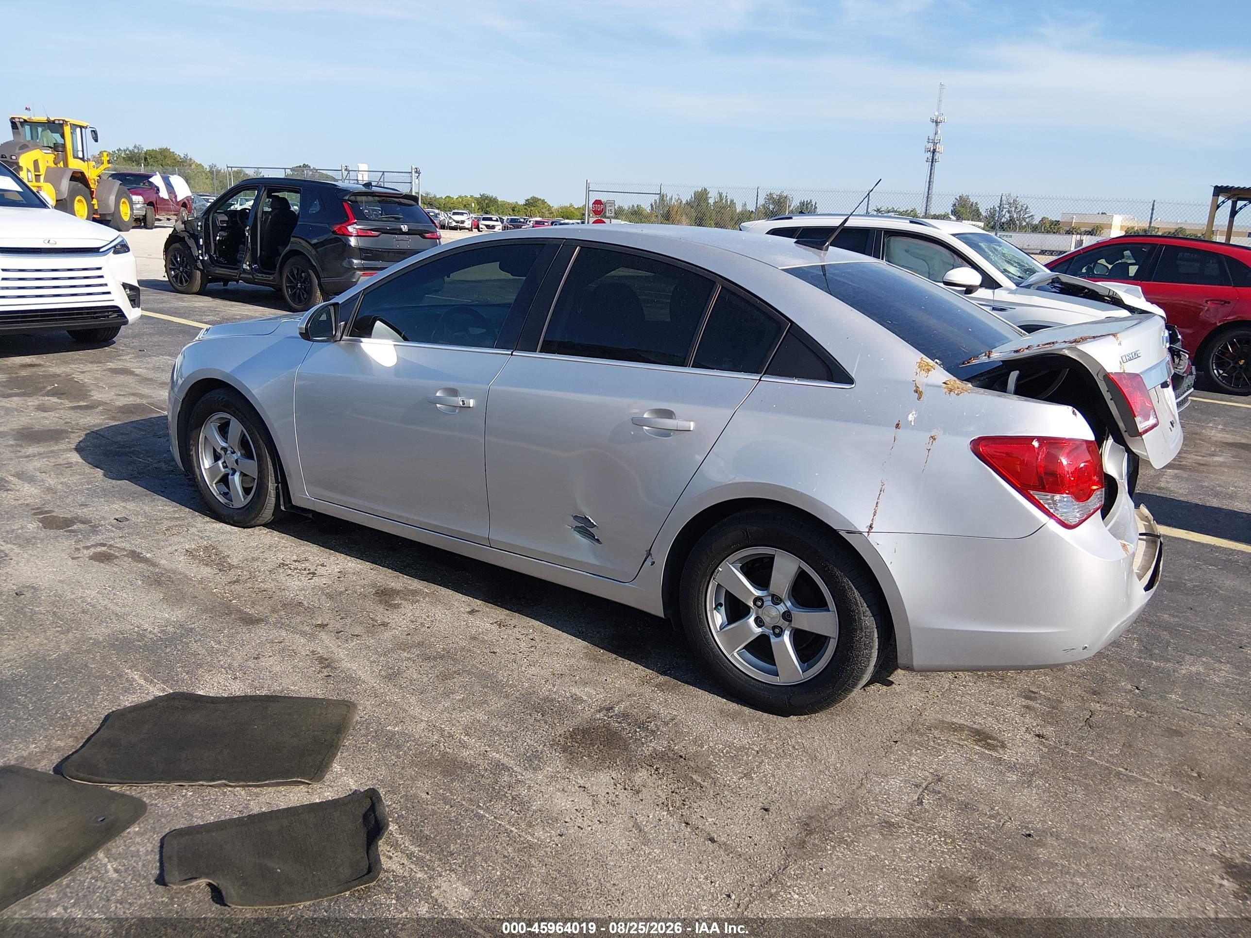 2014 Chevrolet Cruze 1lt Auto Gray vin: 1G1PC5SB1E7466657