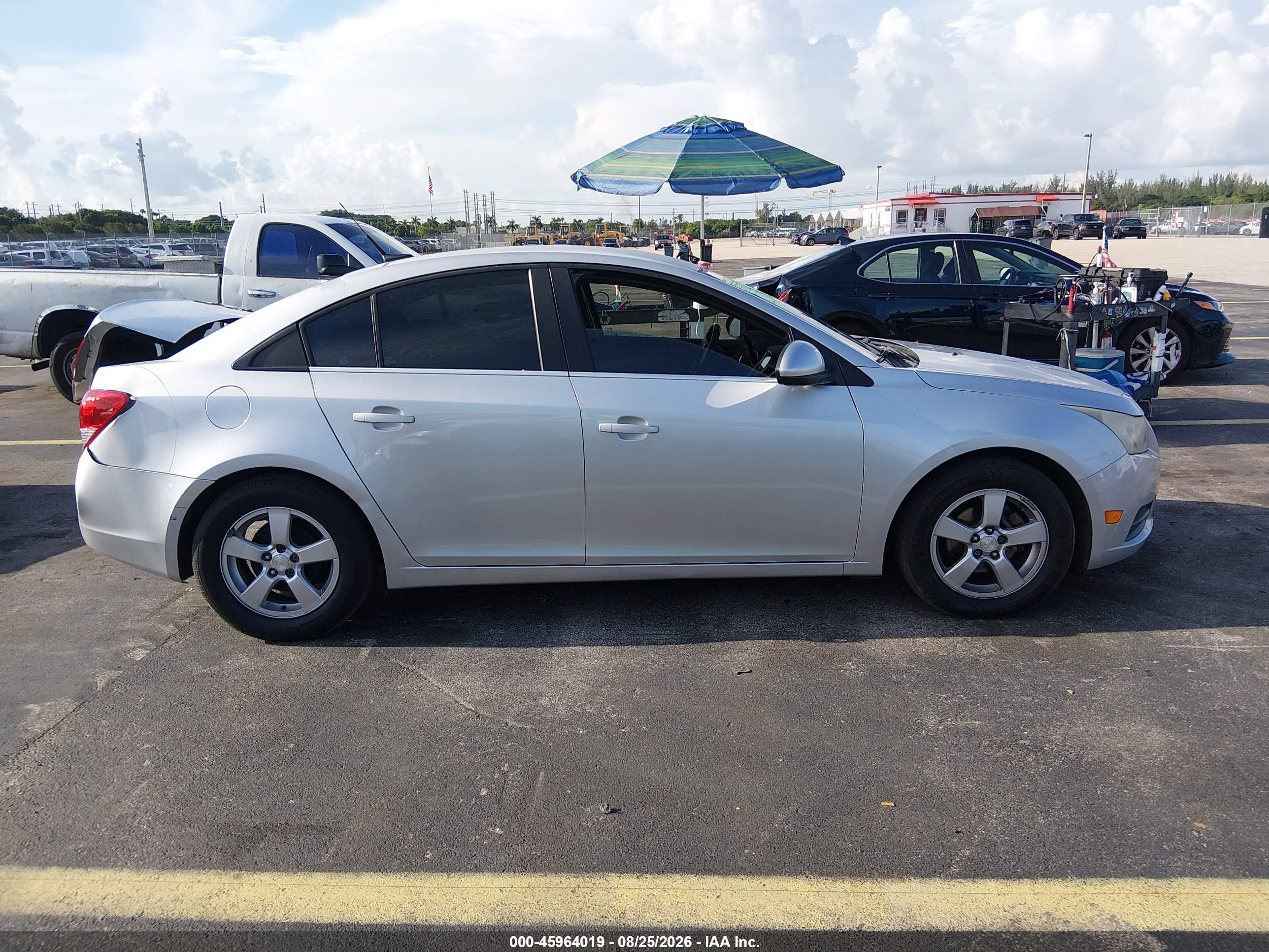 2014 Chevrolet Cruze 1lt Auto Gray vin: 1G1PC5SB1E7466657