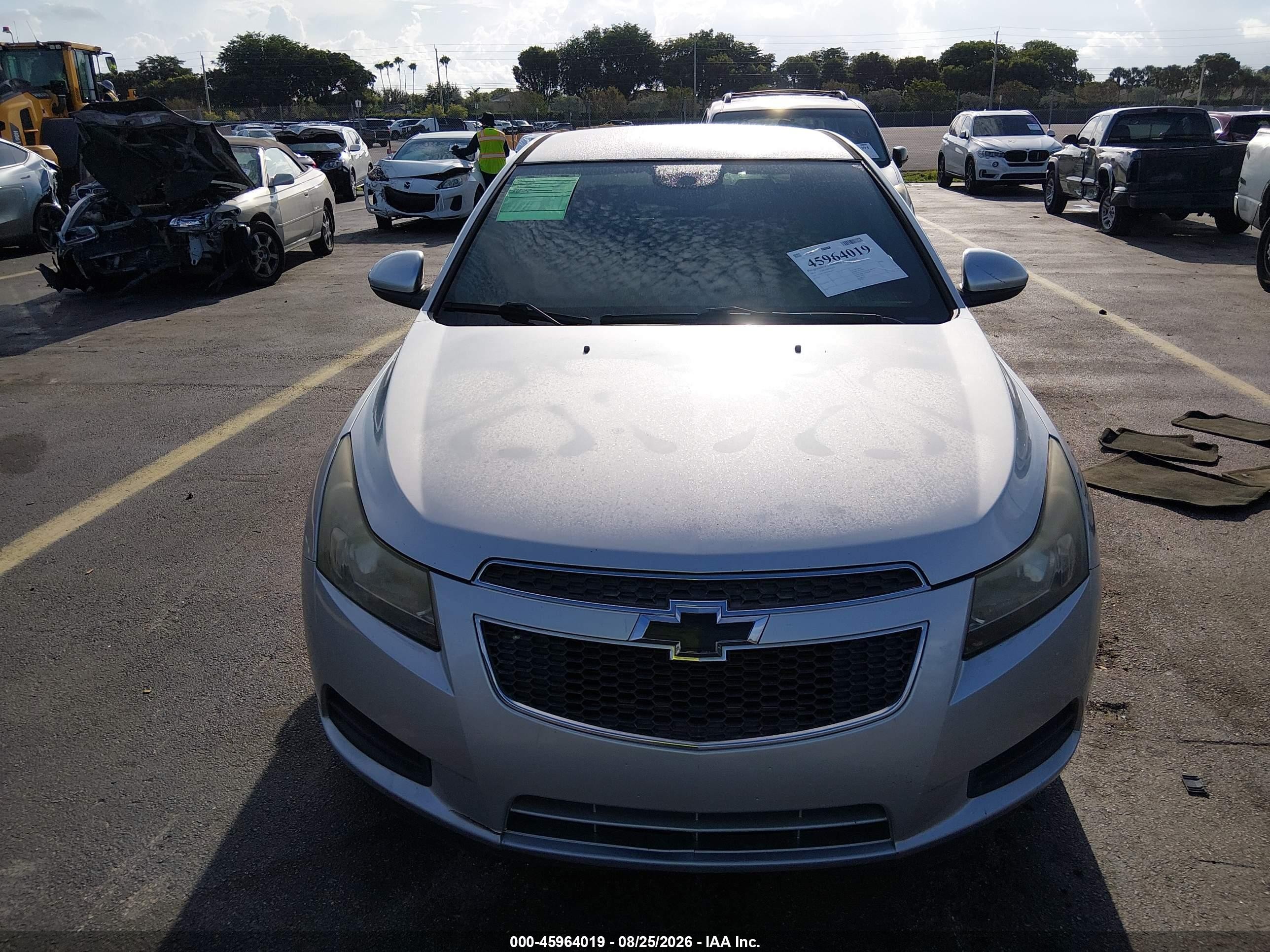 2014 Chevrolet Cruze 1lt Auto Gray vin: 1G1PC5SB1E7466657
