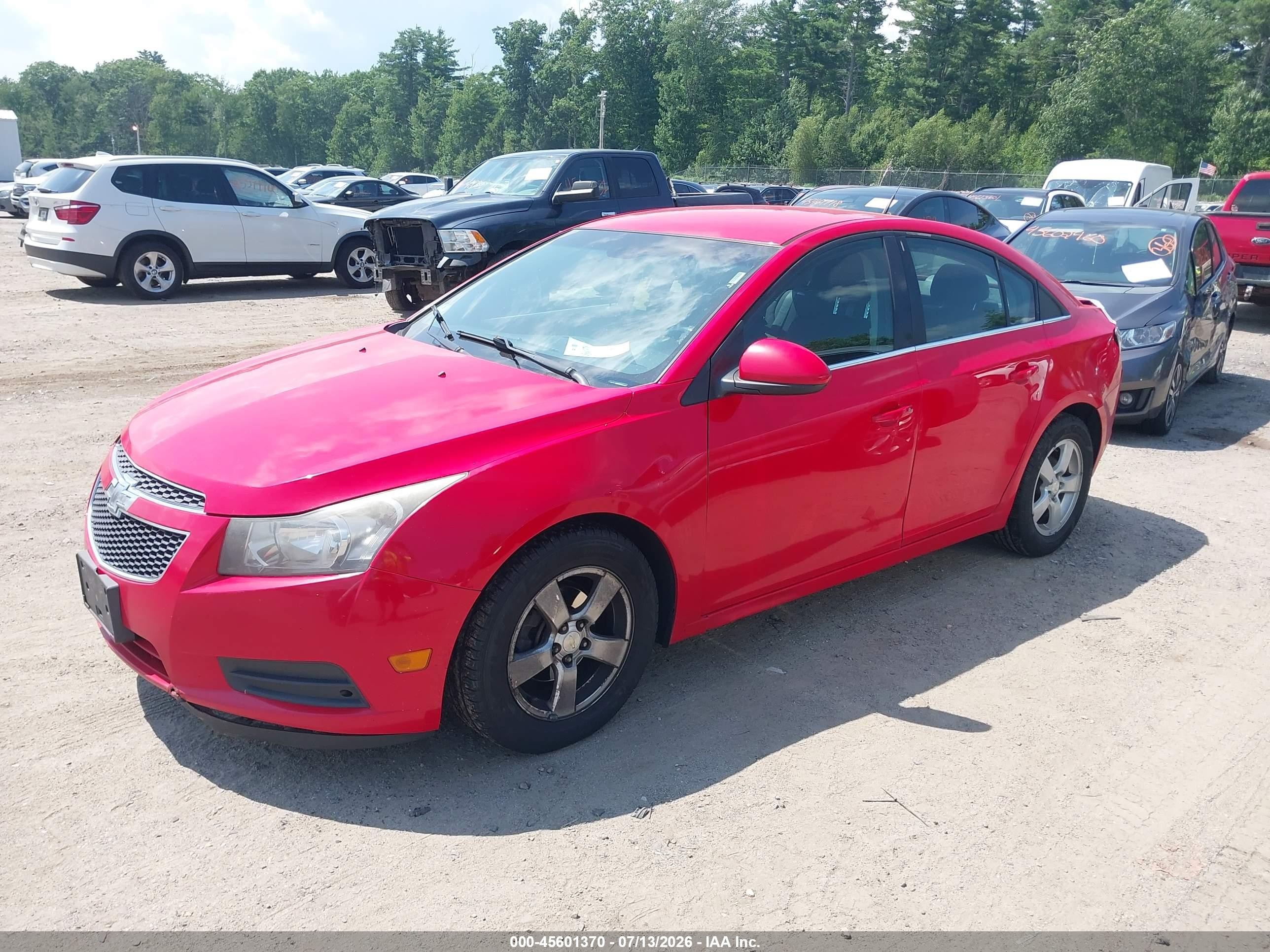 2014 Chevrolet Cruze 1lt Auto Red vin: 1G1PC5SB1E7469817