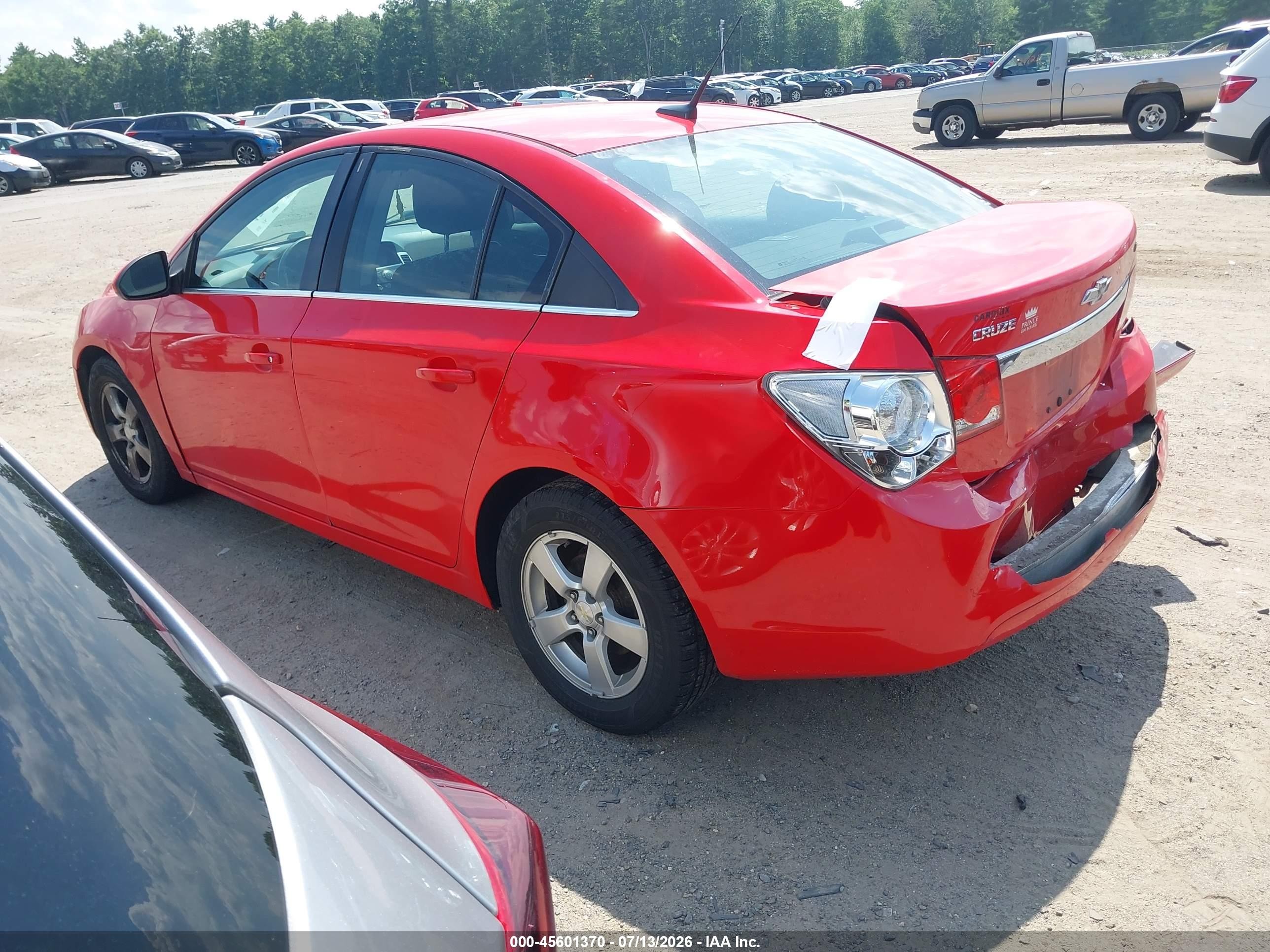 2014 Chevrolet Cruze 1lt Auto Red vin: 1G1PC5SB1E7469817