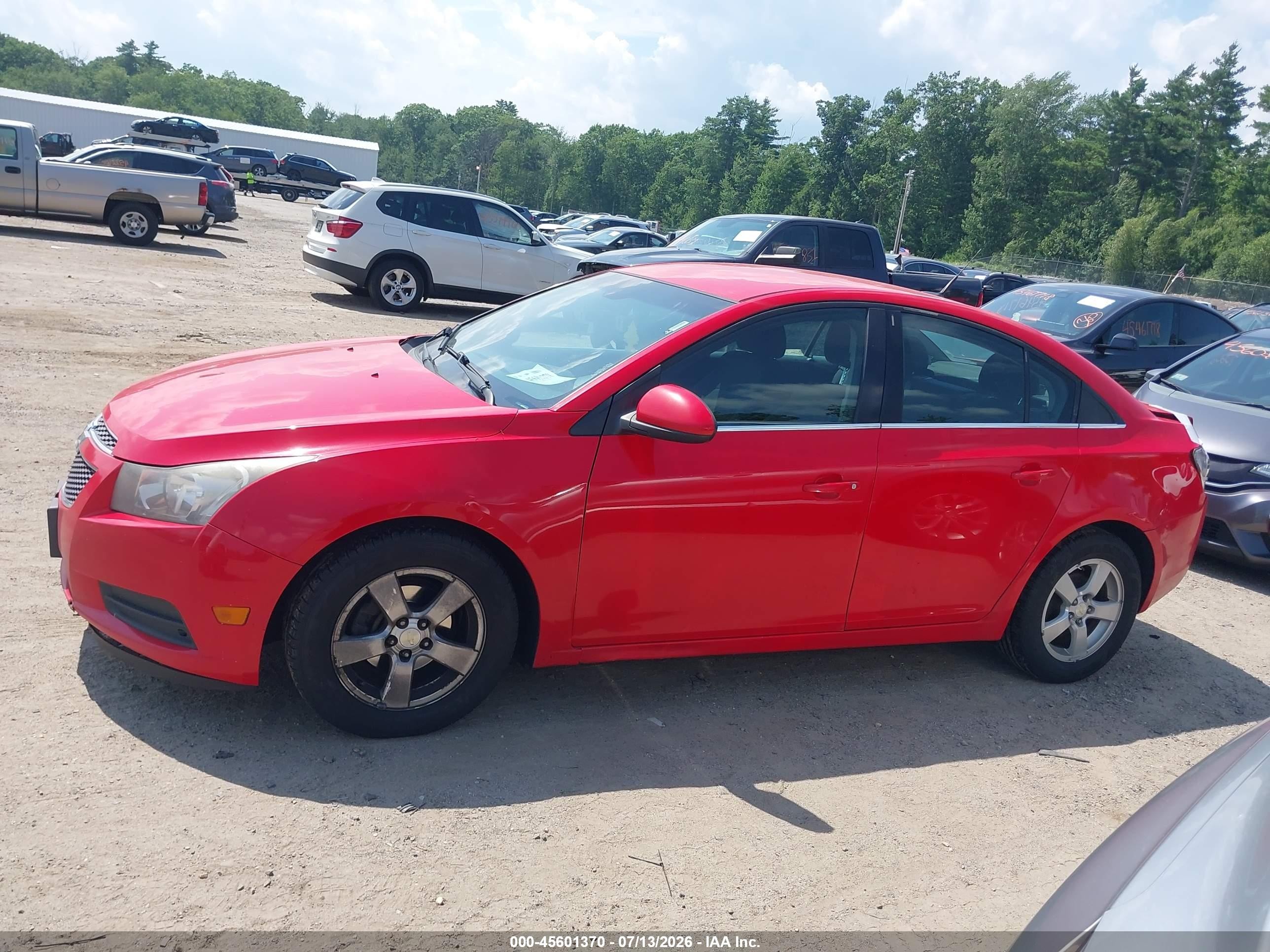 2014 Chevrolet Cruze 1lt Auto Red vin: 1G1PC5SB1E7469817