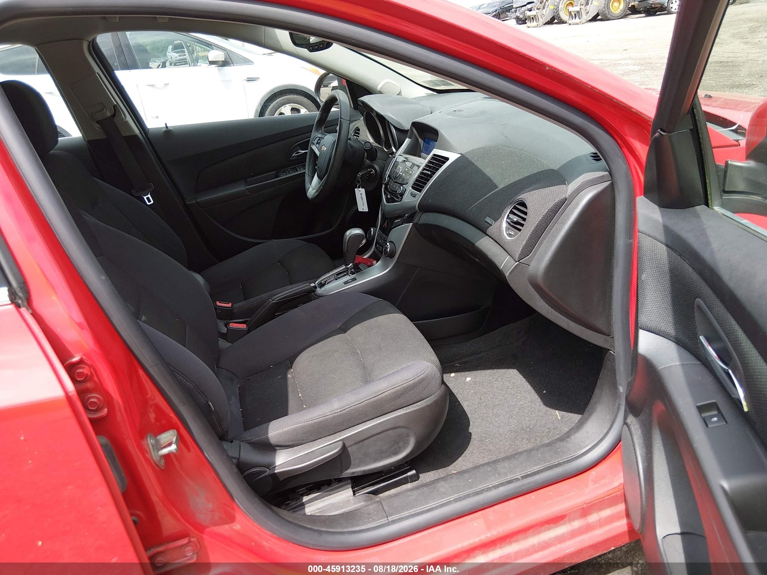 2014 Chevrolet Cruze 1lt Auto Red vin: 1G1PC5SB1E7476895
